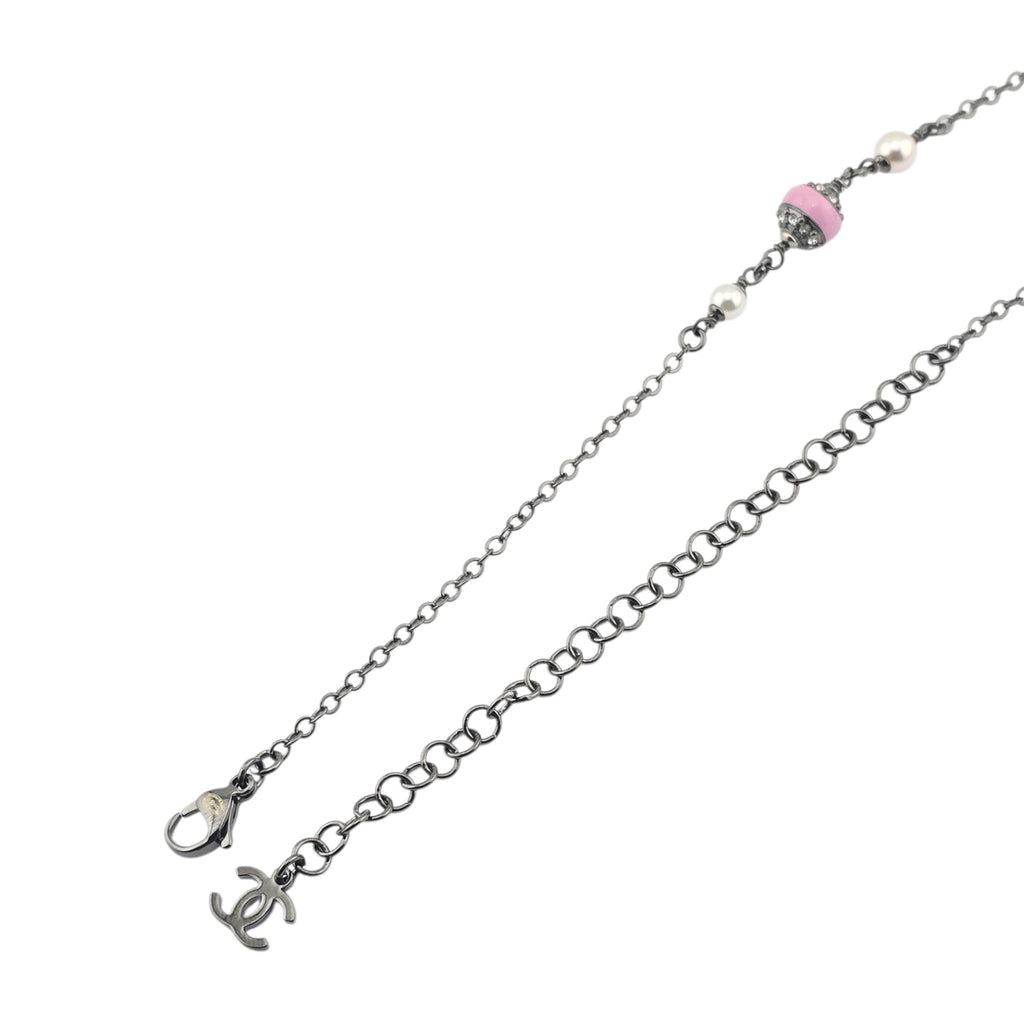 Chanel CC Ruthenium Pink Long Necklace 2025 CHANEL