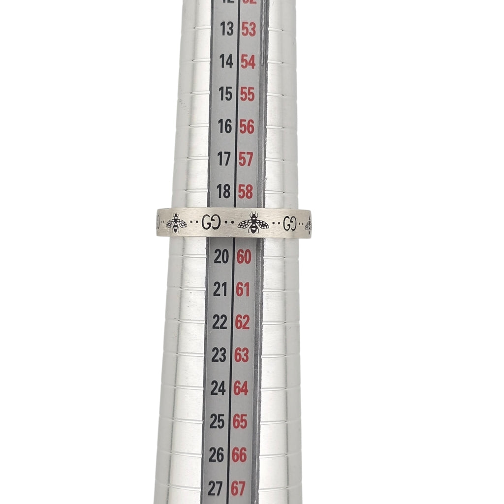 GUCCI GG Bee Motif Sterling Silver Ring GUCCI