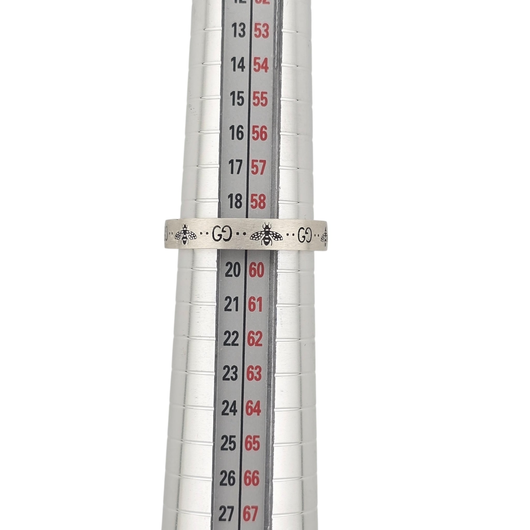 GUCCI GG Bee Motif Sterling Silver Ring GUCCI