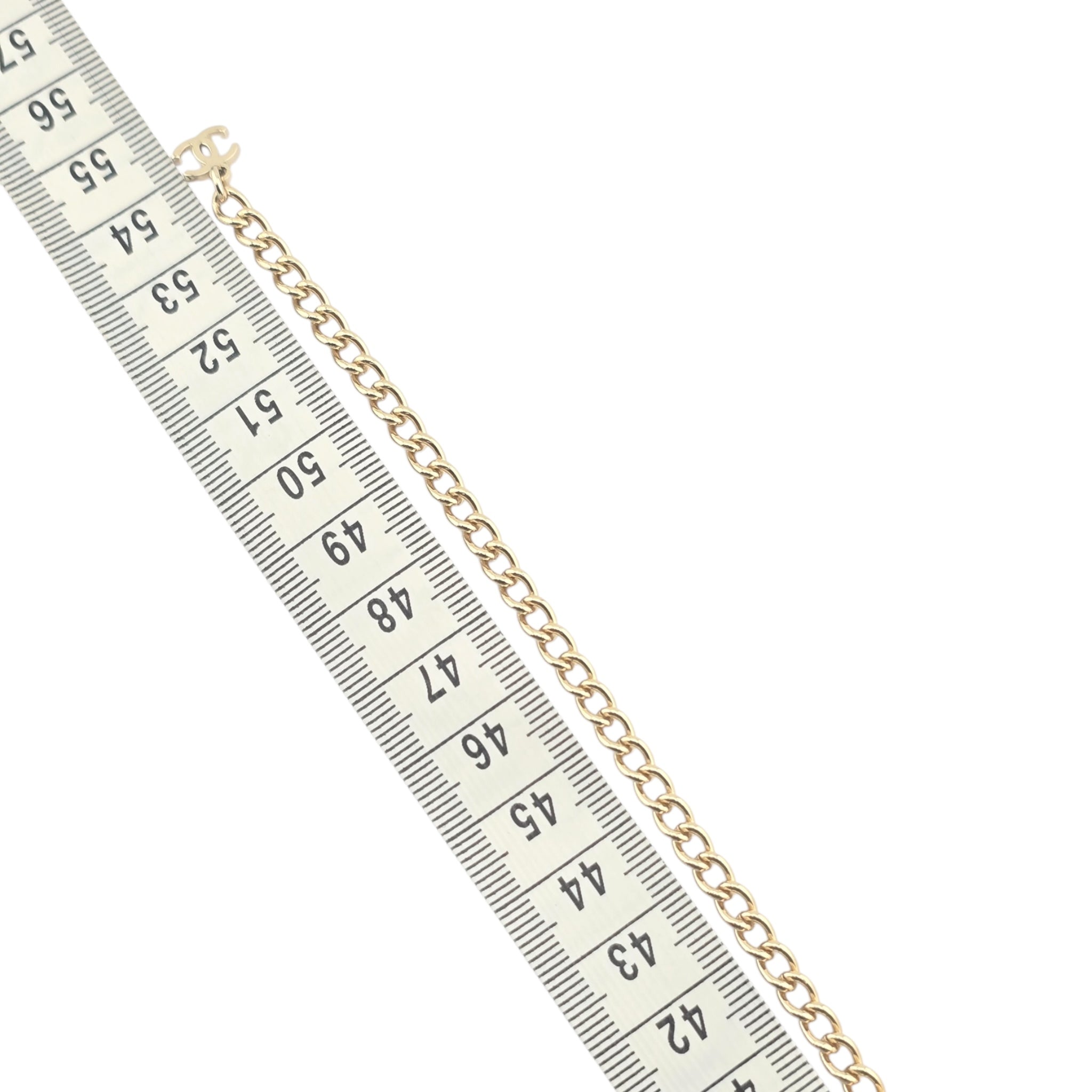 Chanel CC Thin Necklace Gold 2024 CHANEL