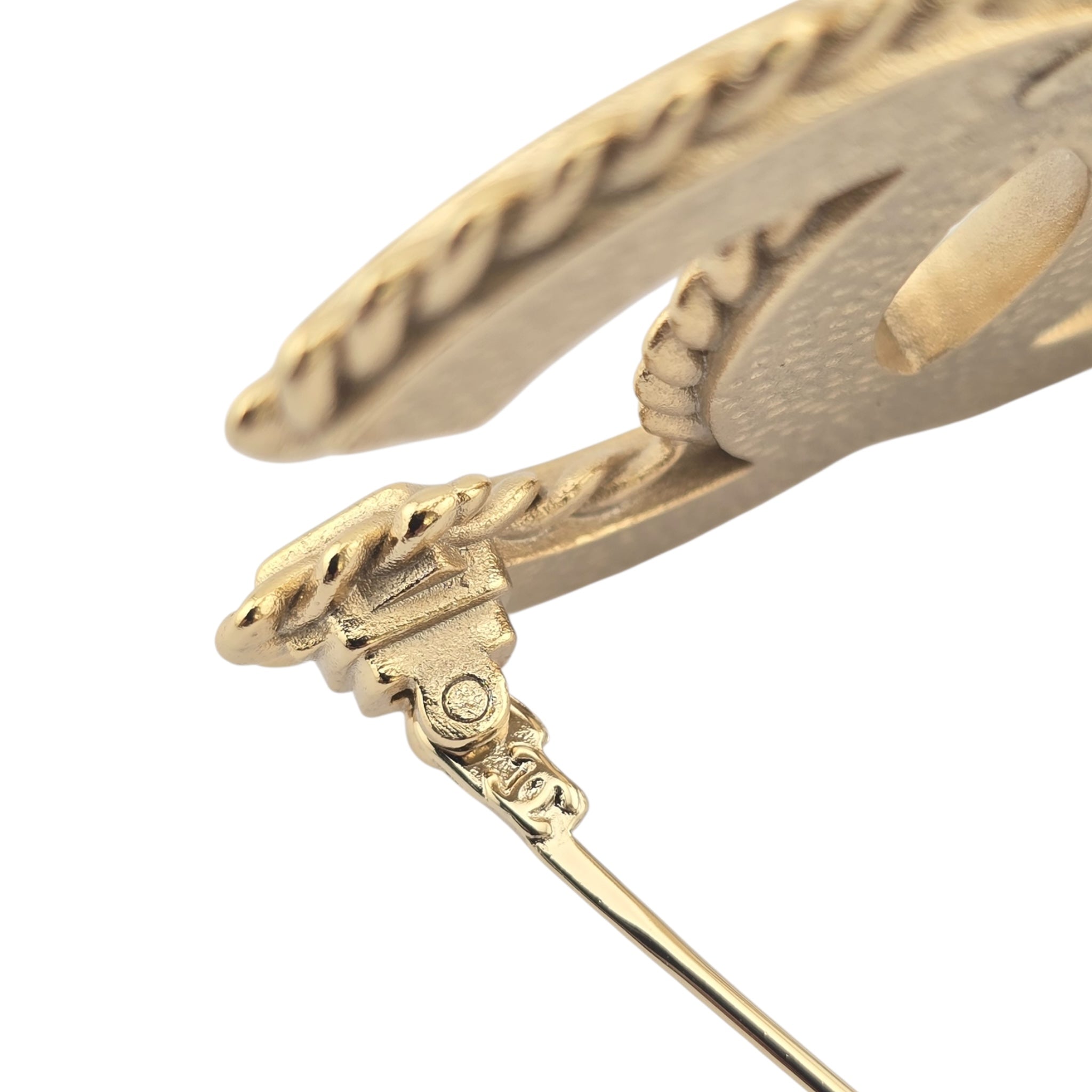 Chanel CC Black Enamel Gold Brooch 2024 CHANEL