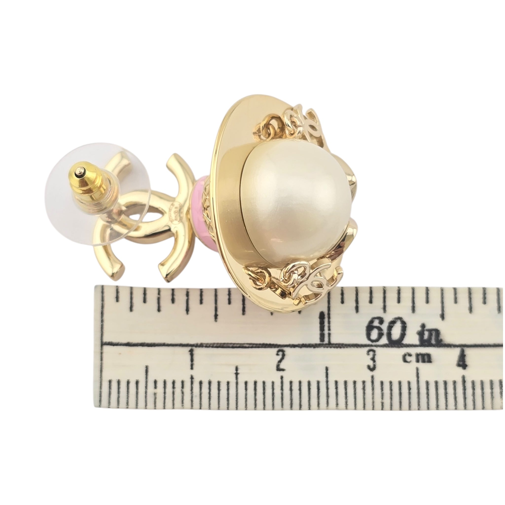Chanel CC Robot Gabrielle Doll Pink Earrings 25B CHANEL