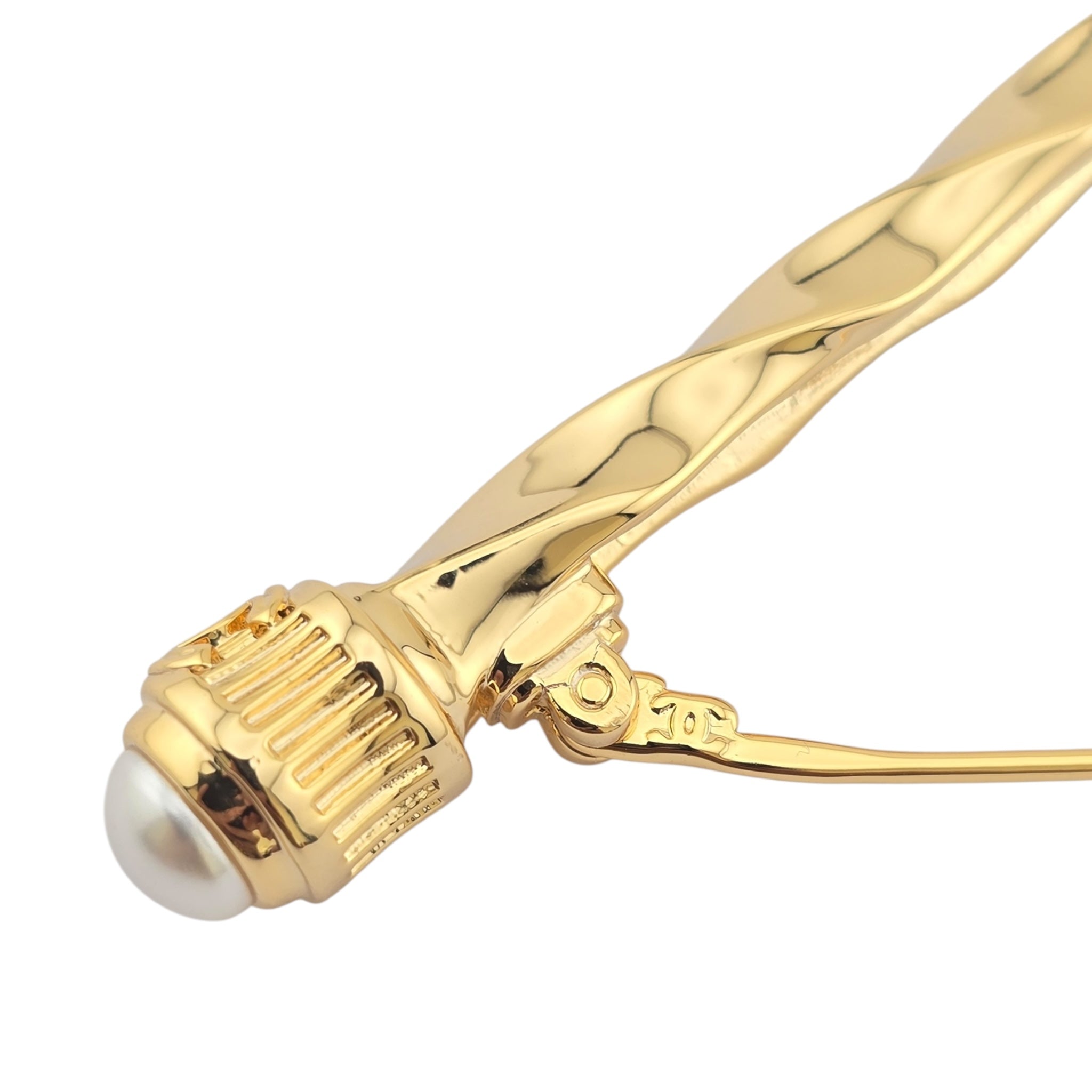 Chanel CC Gold Pencil Brooch 2025 CHANEL
