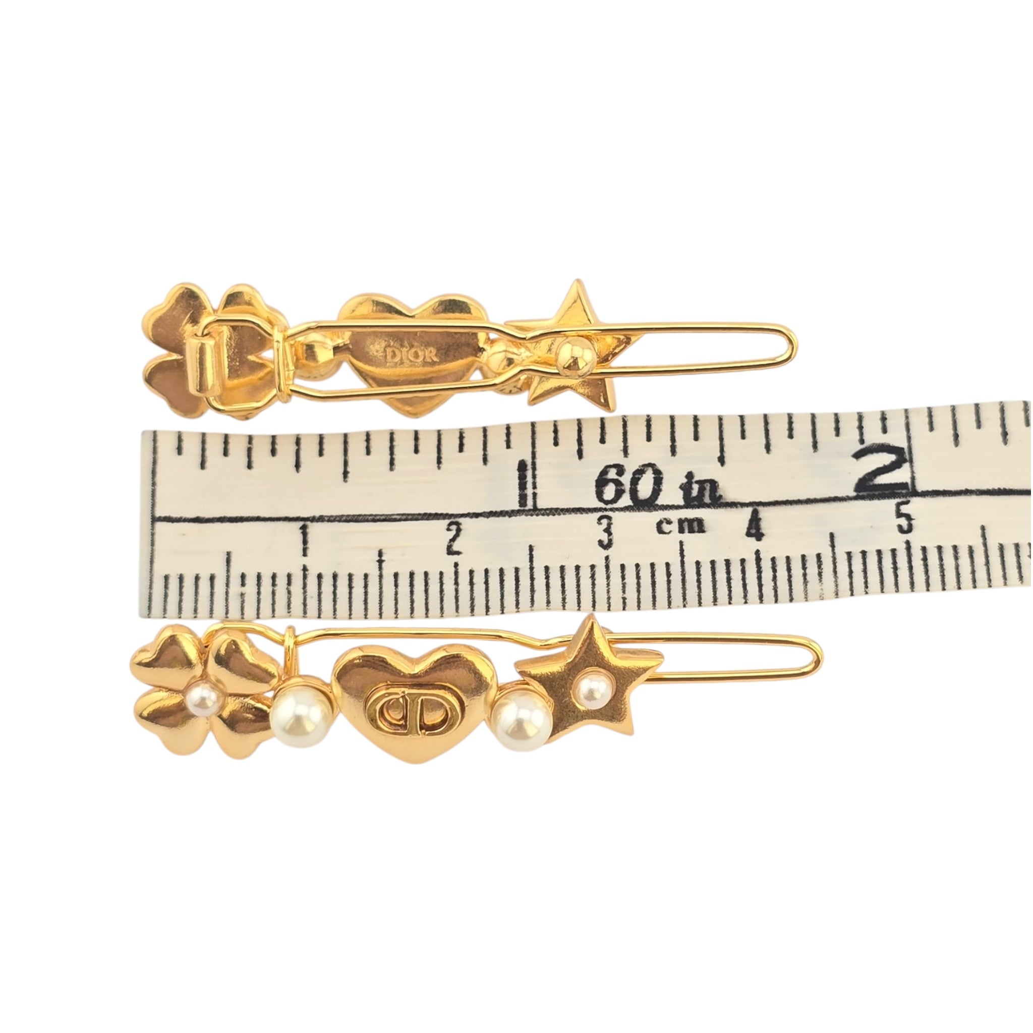 Christian Dior CD Lucky Dior Hair Barrettes DIOR