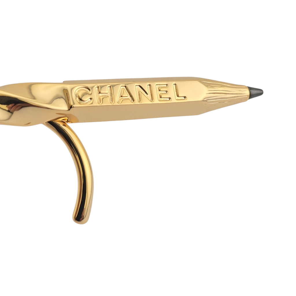 Chanel CC Ear Jewel Cuff Gold Pencil 2025 CHANEL
