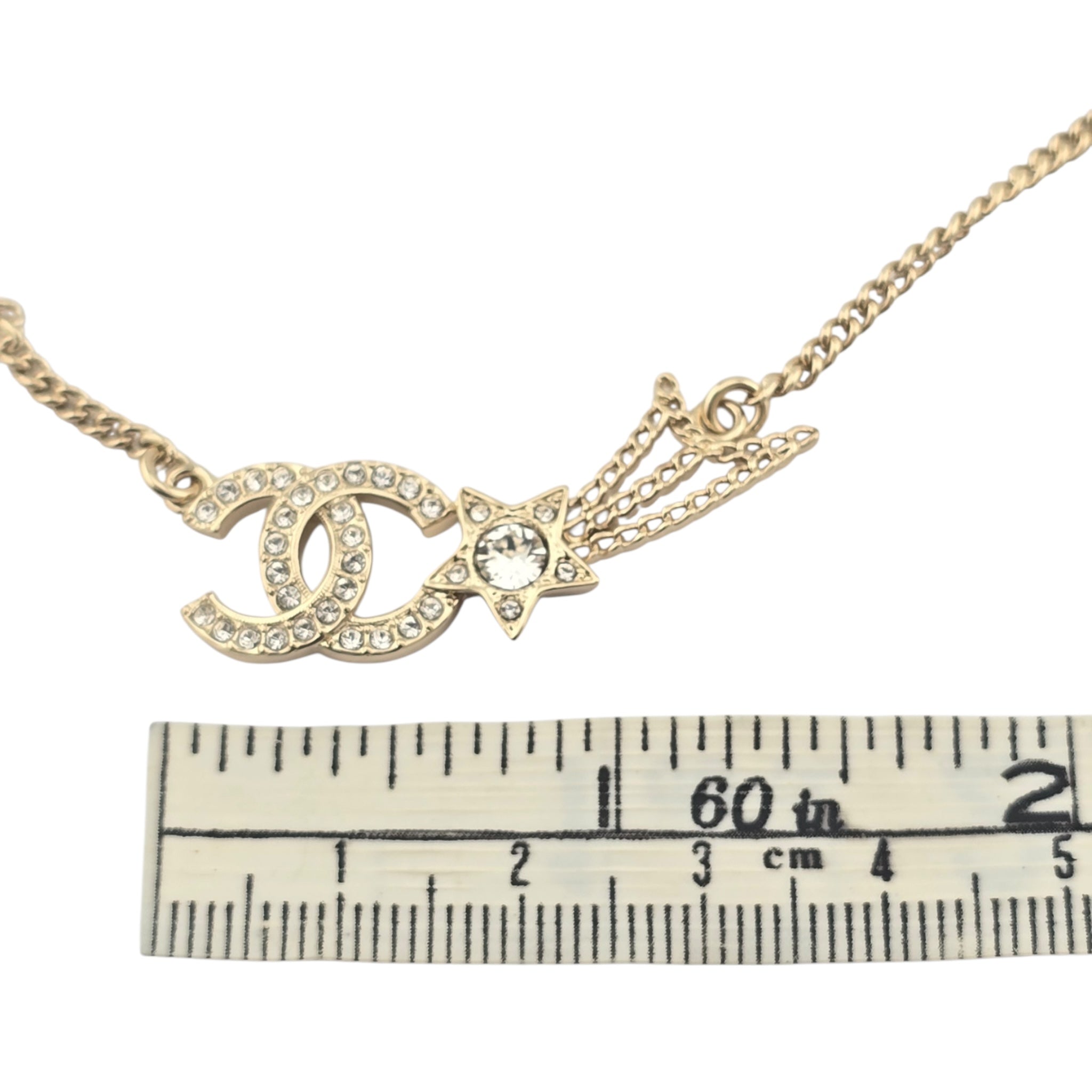 Chanel CC Shooting Star Gold Necklace 25B CHANEL