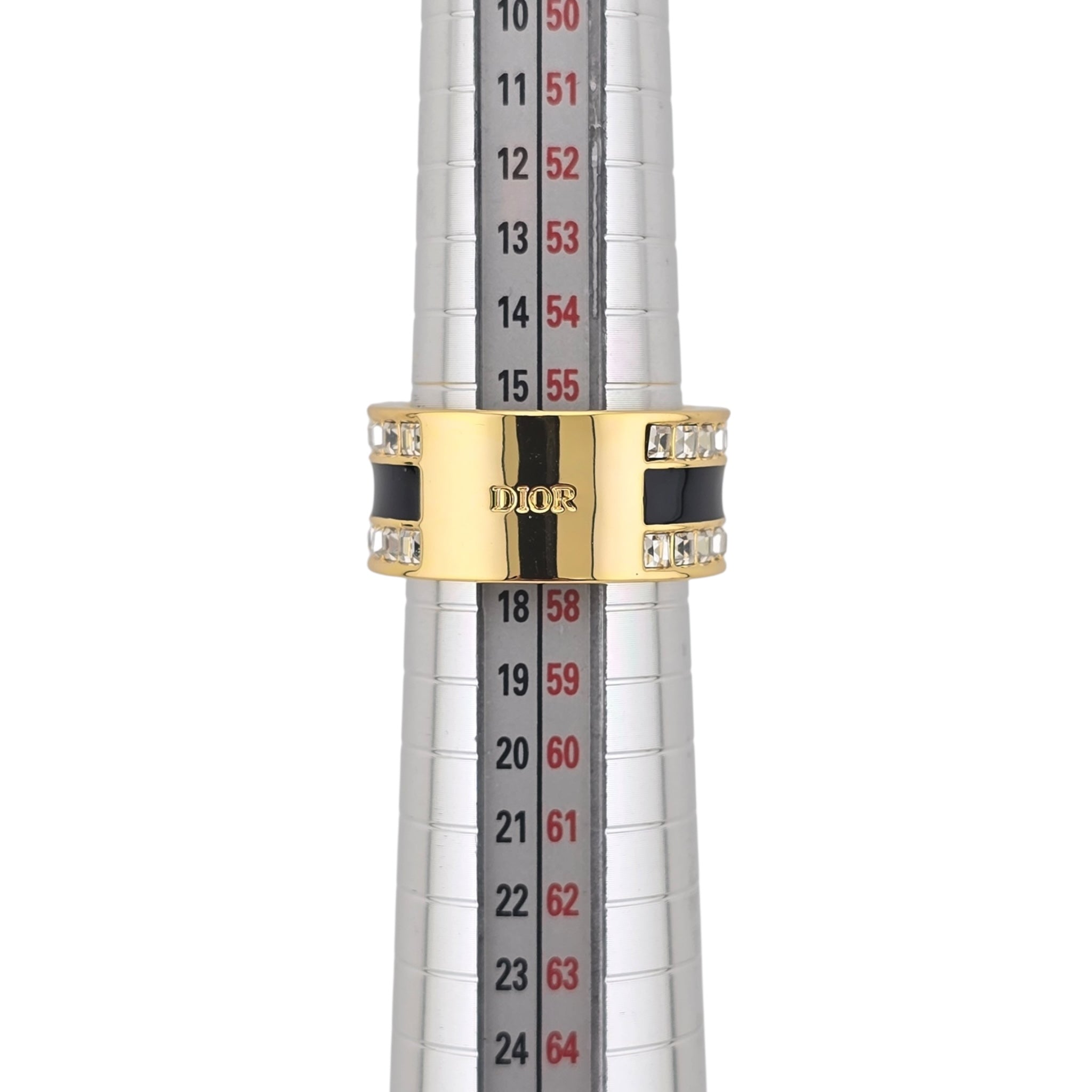 Christian Dior Night Code Black Enamel Ring DIOR