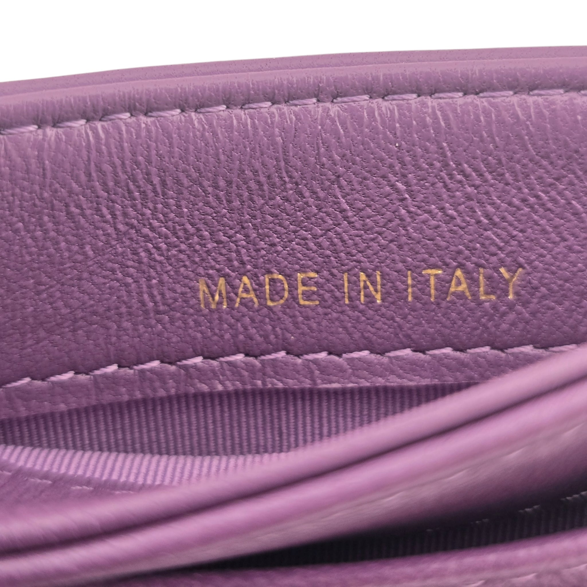 Chanel CC Lambskin Purple Classic Cardholder CHANEL