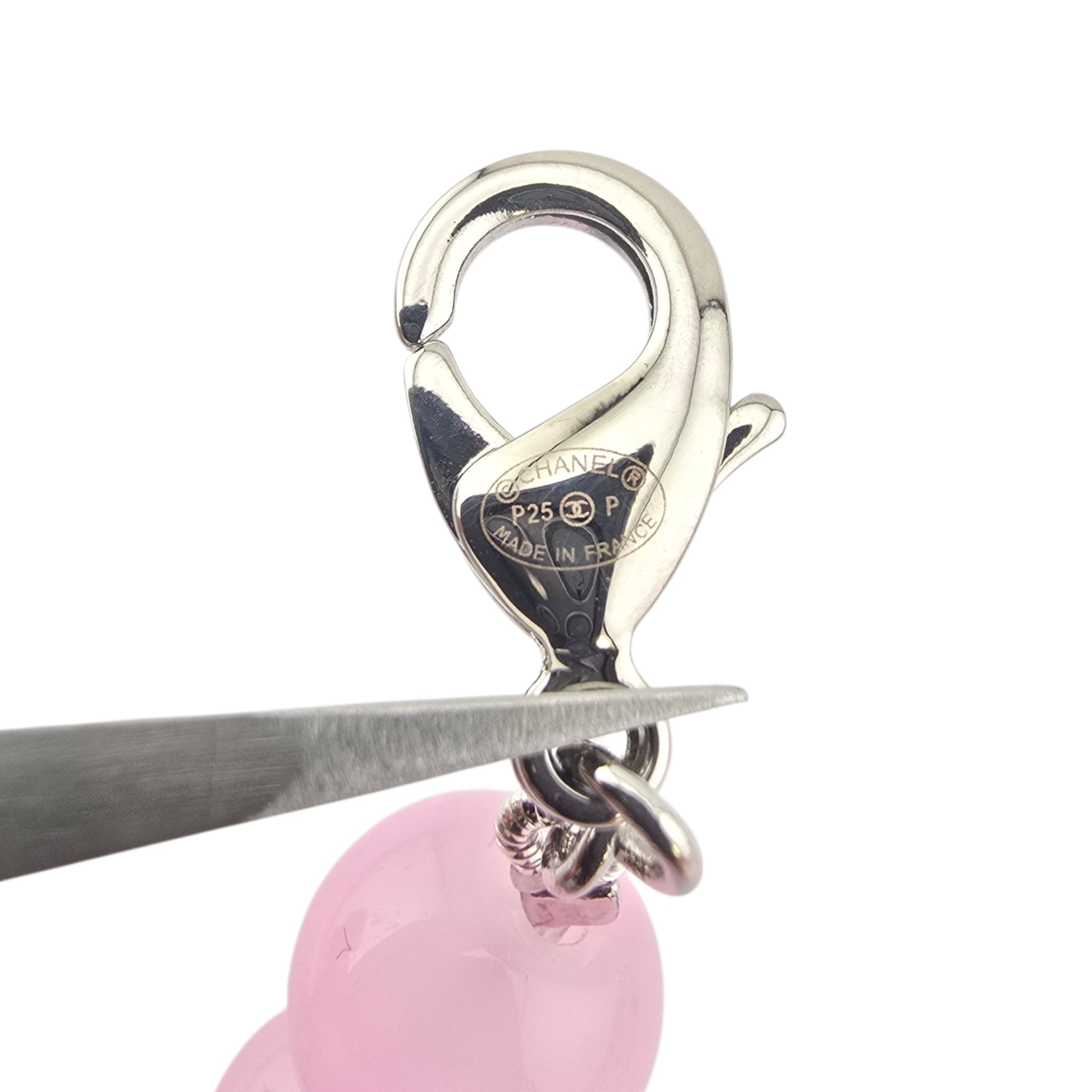 Chanel CC Pink Bead Crystal Long Necklace 2025 CHANEL