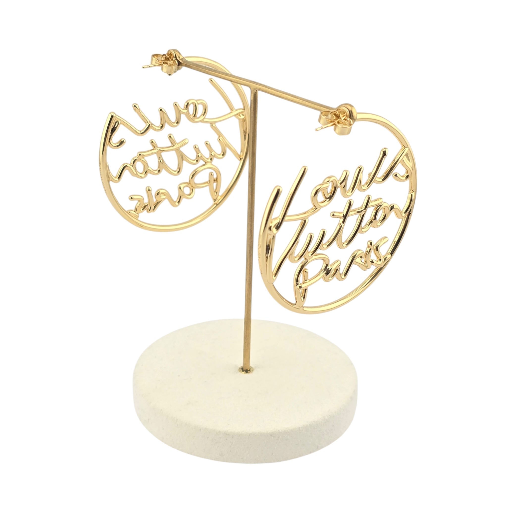 Louis Vuitton LV Script Earrings LOUIS VUITTON