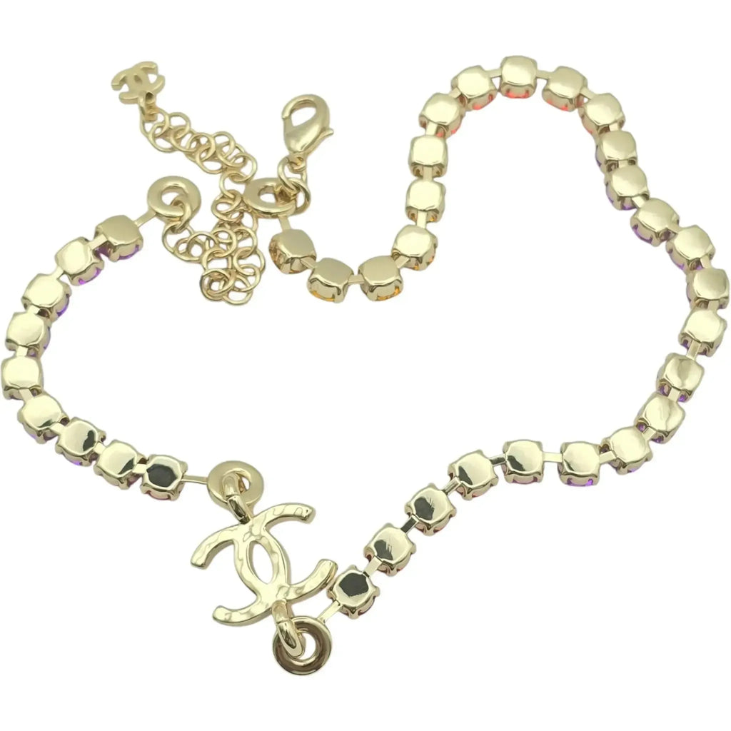 Chanel CC 2024 Choker Necklace Multicoloured CHANEL