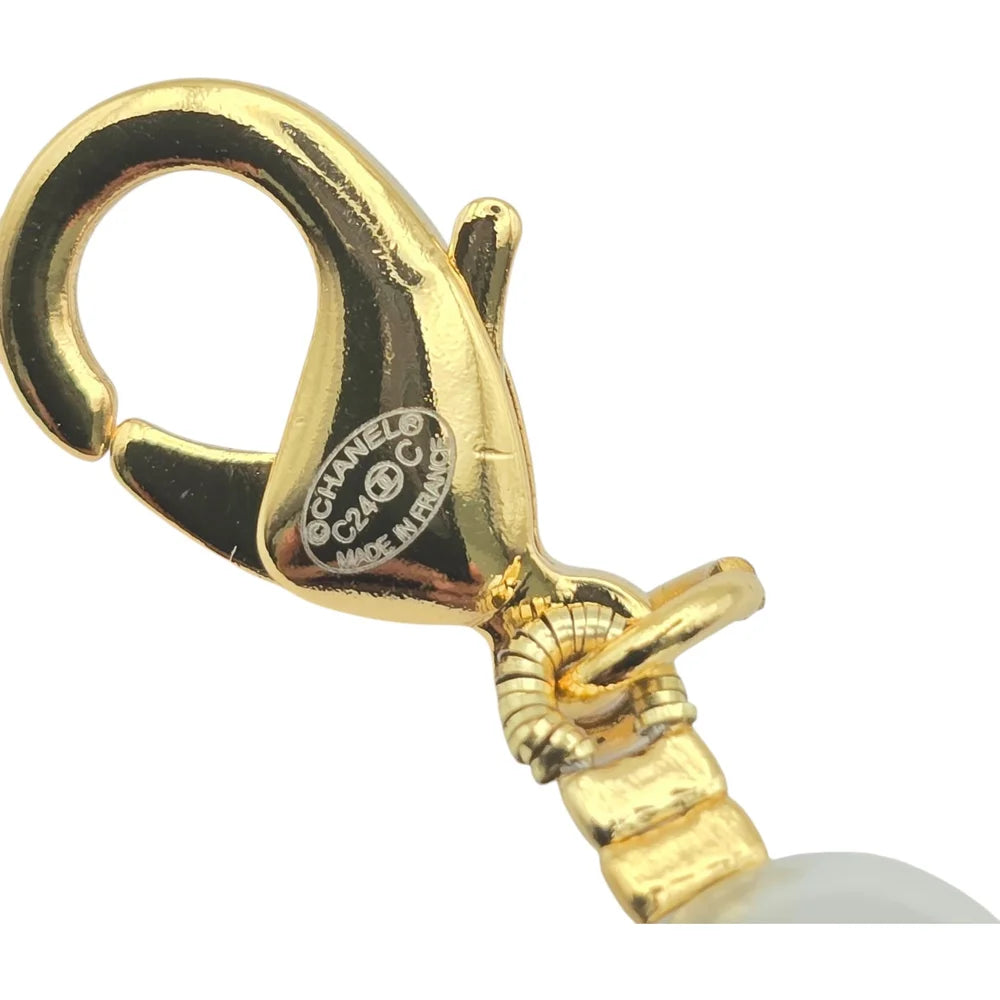 Chanel CC Star Wing Faux Pearl Choker Necklace 2024 CHANEL
