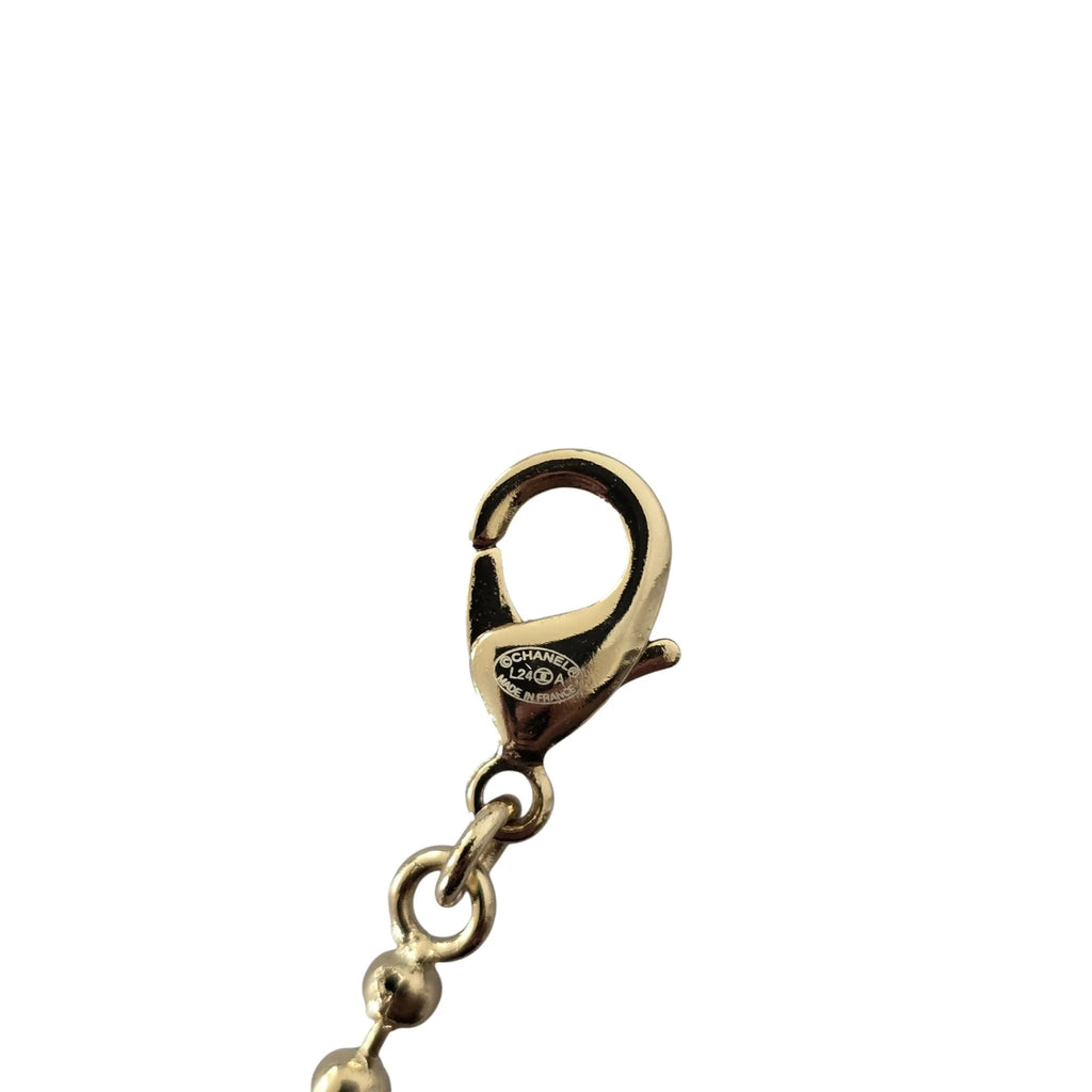 Chanel CC Pink Heart Pendant Necklace 2024 CHANEL