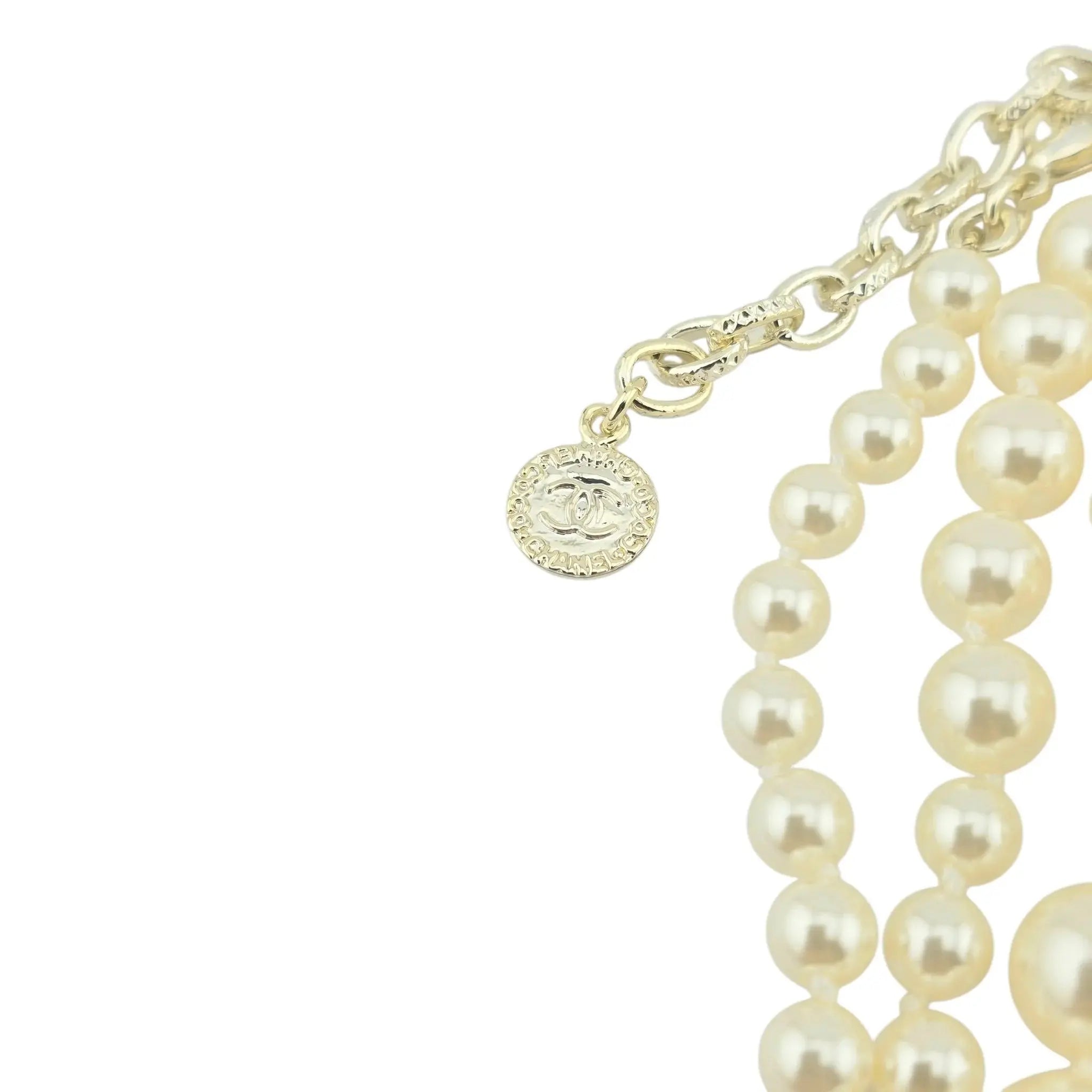 Chanel CC Long Faux Pearl 100th Anniversary Necklace 2017 CHANEL