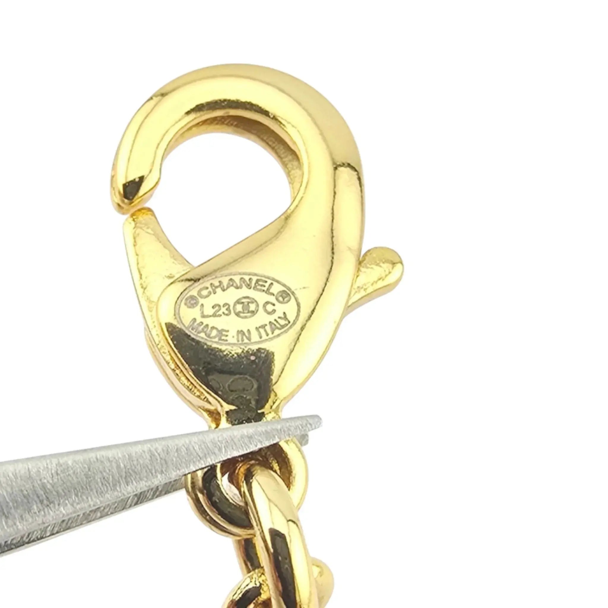 hanel CC Charms Gold Necklace 2023 CHANEL