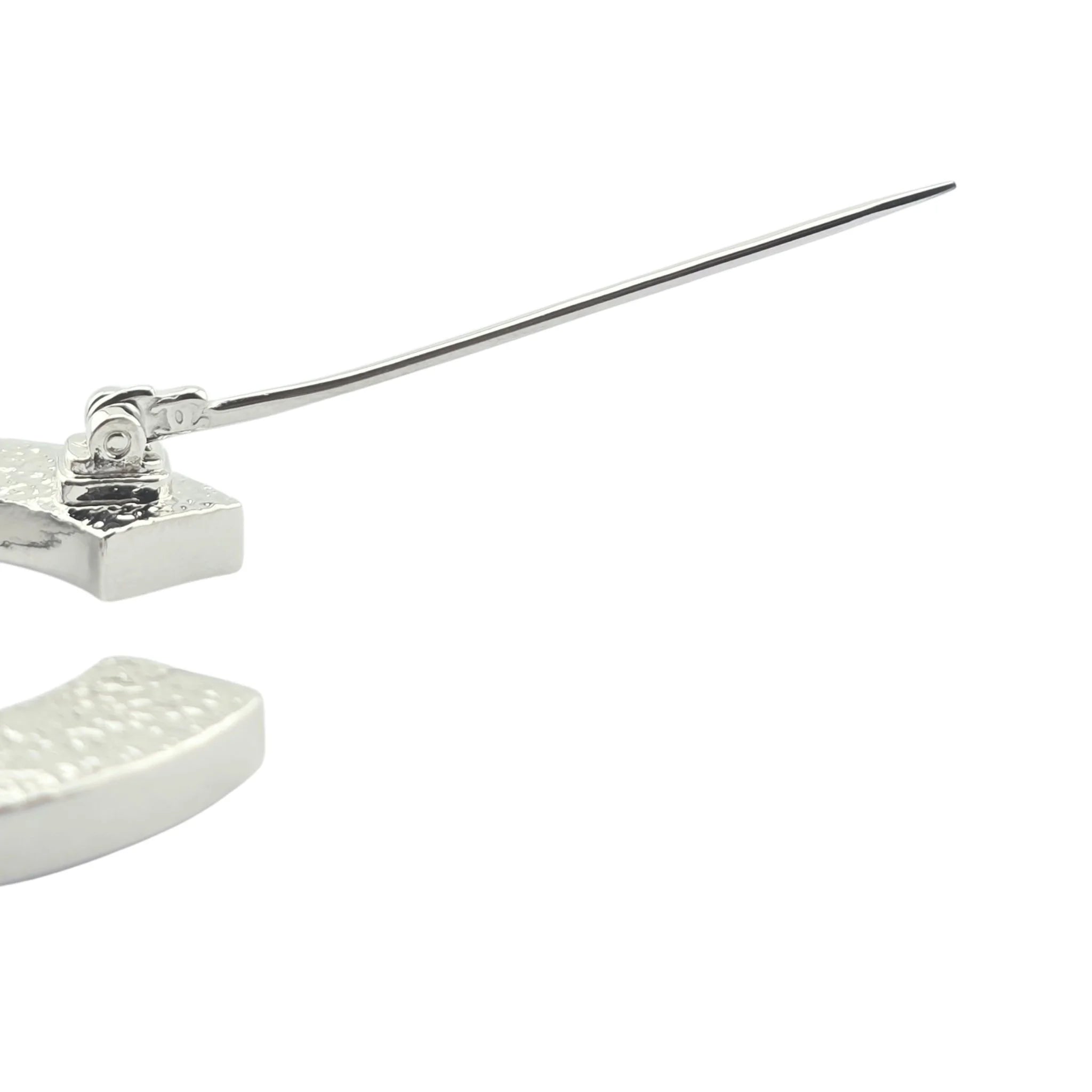 Chanel CC Silver Crystals Brooch 2025 CHANEL