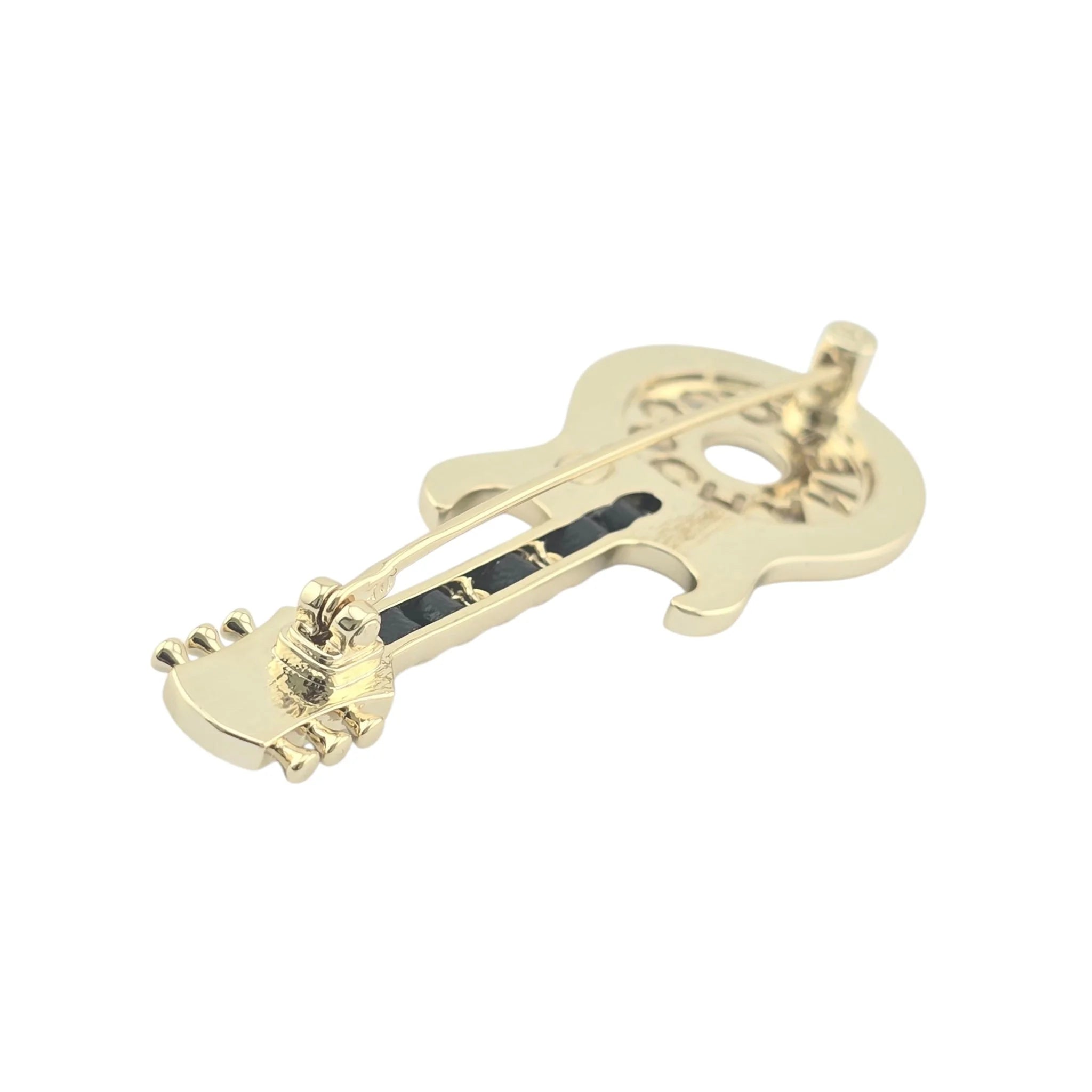 Chanel CC Yellow Gold Guitar Brooch 2024 CHANEL