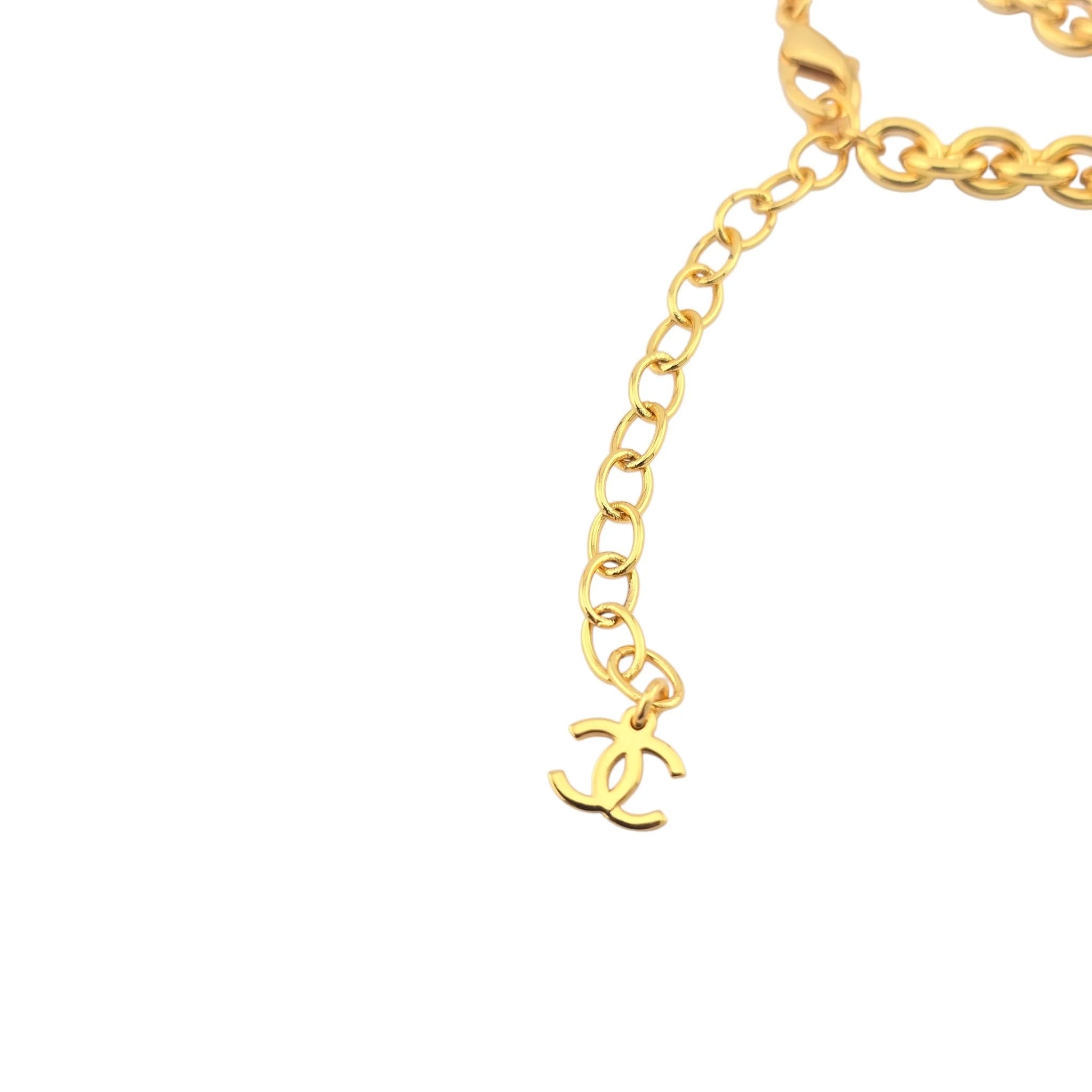 Chanel CC 3 Lion Pendant Gold Necklace 2022 CHANEL