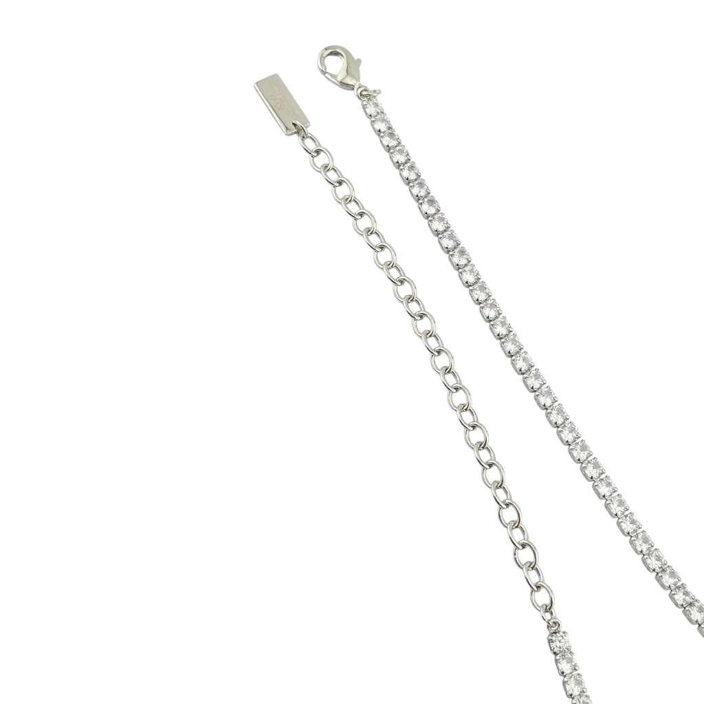 Saint Laurent YSL Crystal Necklace SAINT LAURENT