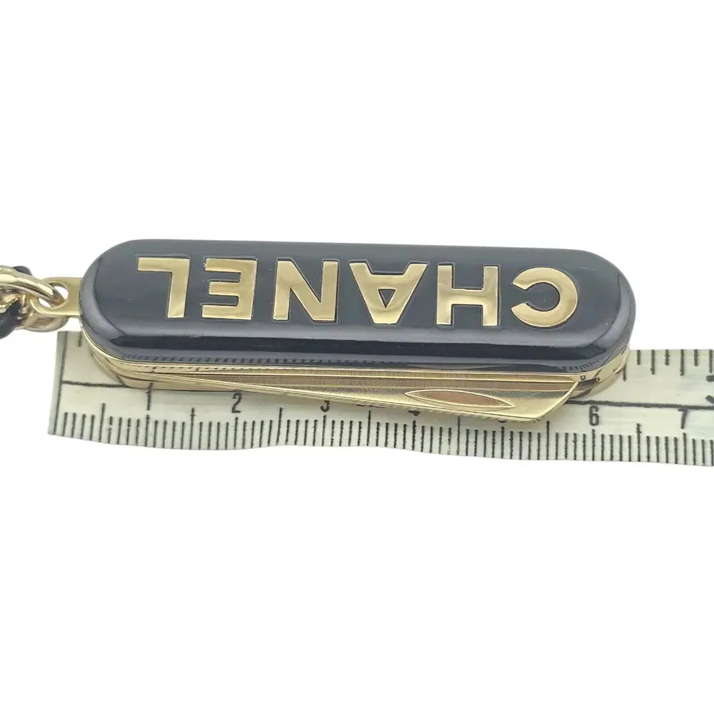 Chanel Black Gold Comb Necklace 22-23FW CHANEL