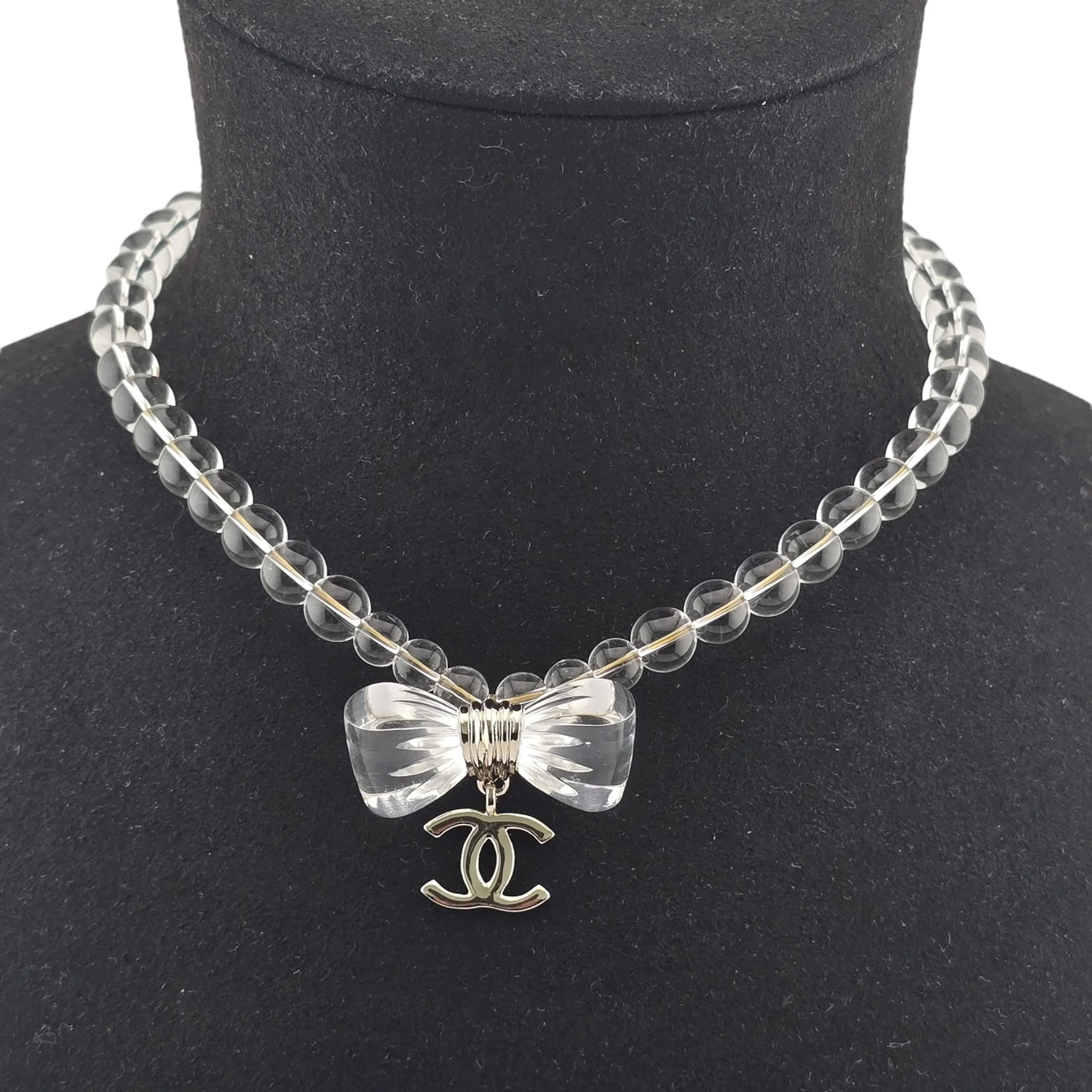 Chanel CC Transparent Resin Choker Necklace 2025 CHANEL