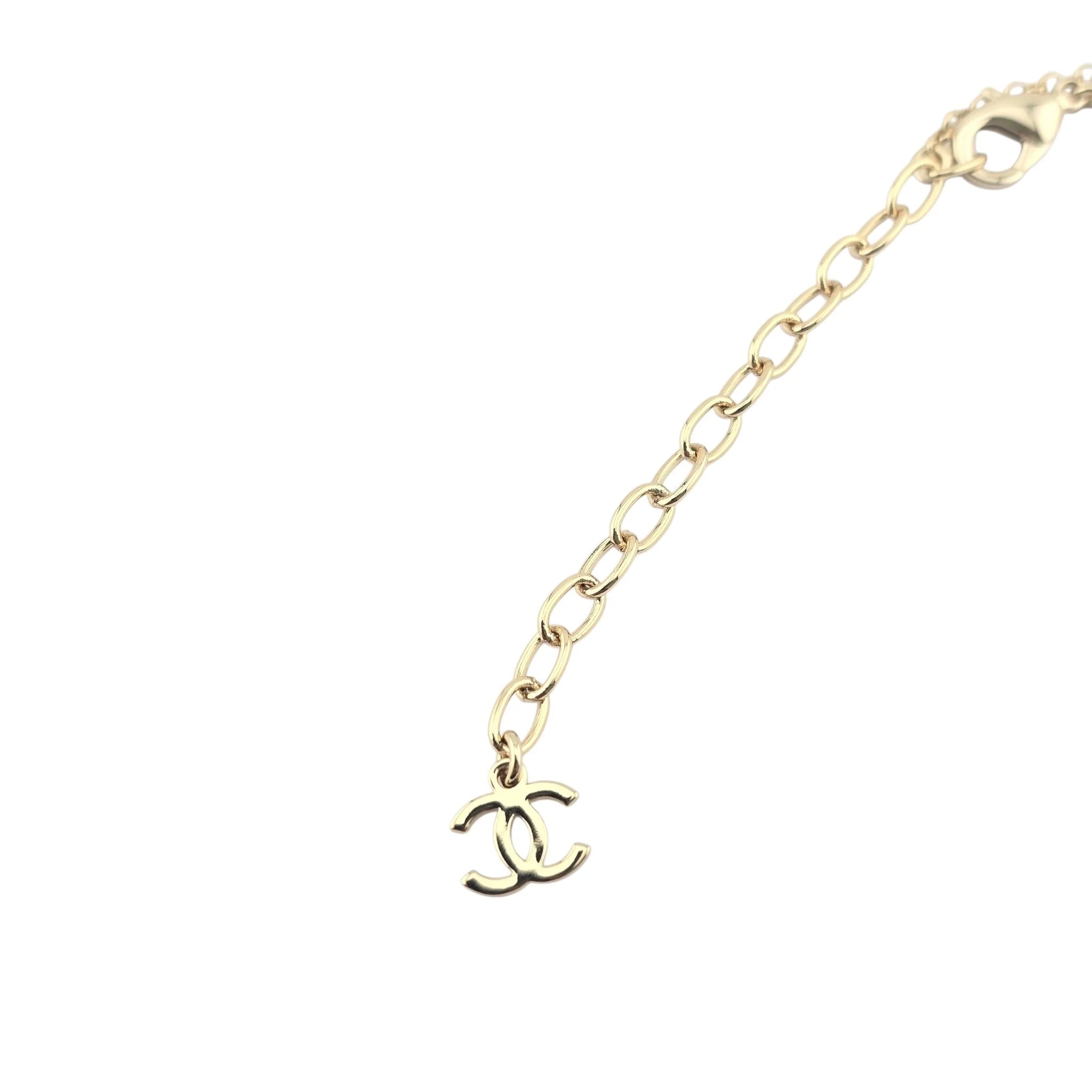 Chanel CC Deer Pendant Gold Necklace 2025 CHANEL