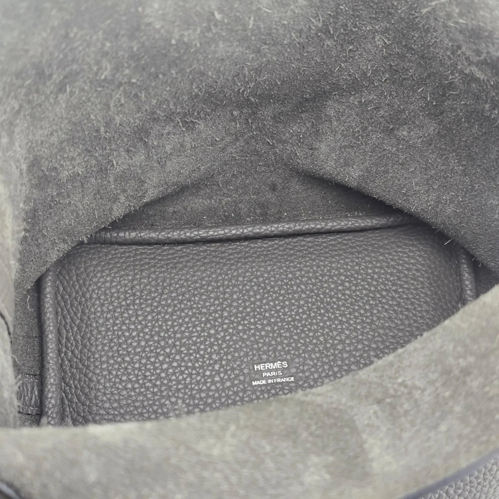 Hermès Picotin Lock 18 Gris Meyer Clemence Palladium Bag HERMES