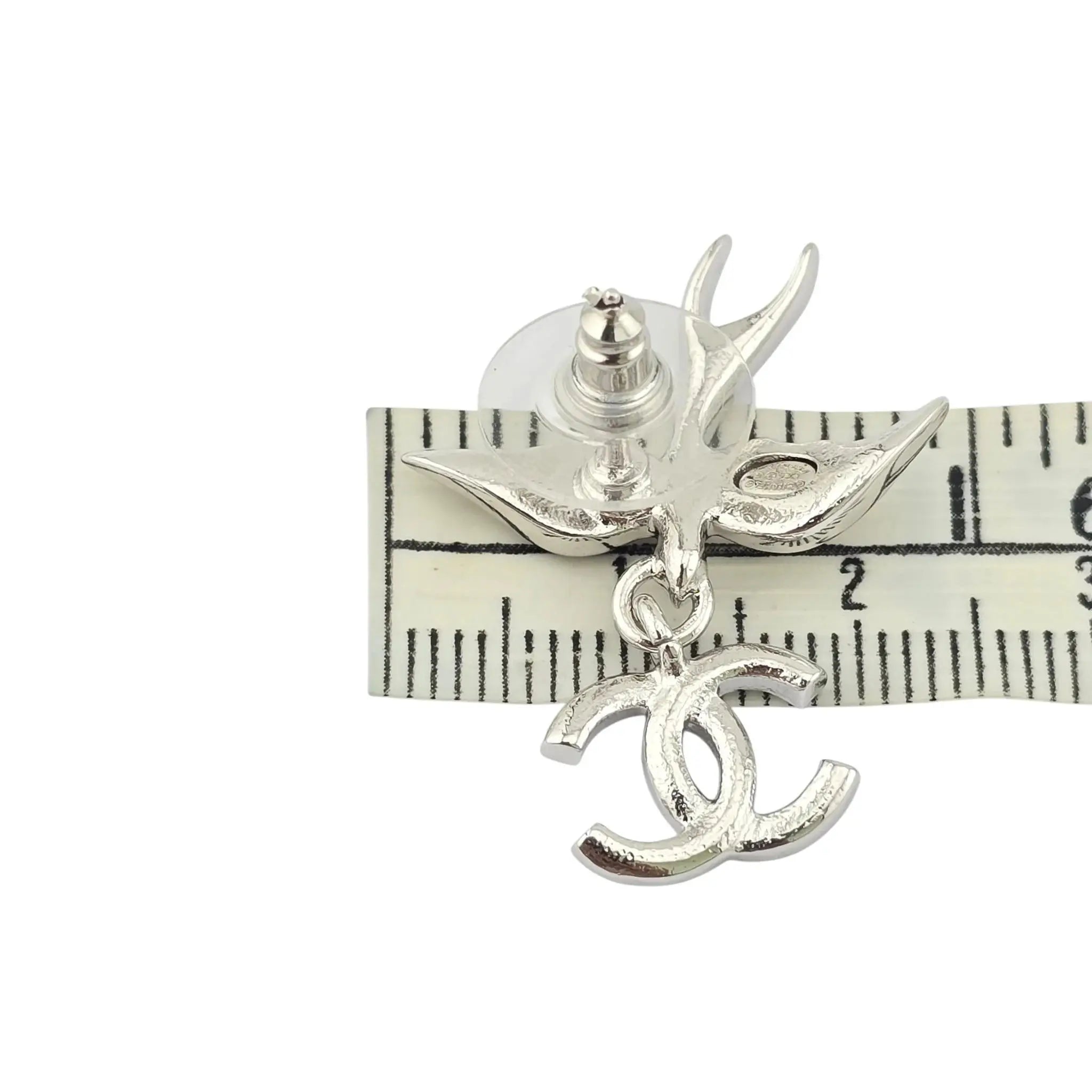 Chanel CC Silver Bird Earrings SS25 CHANEL
