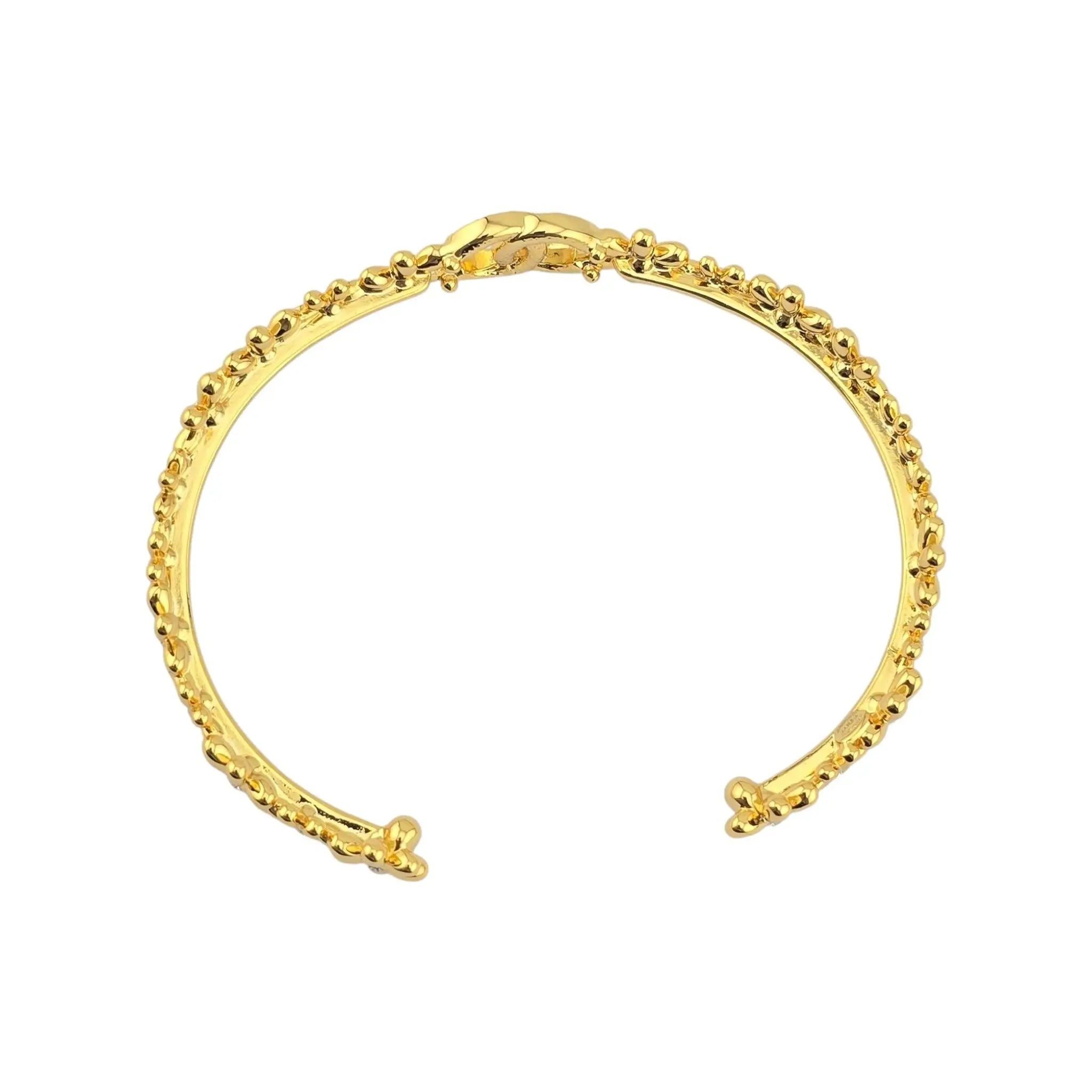 Chanel CC Gold Floral Bangle 2023 CHANEL