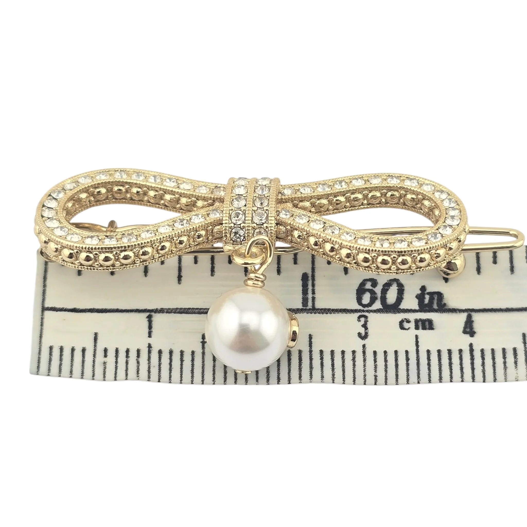 Christian Dior Le Nœud de Dior Bow Hair Barrette Clip DIOR