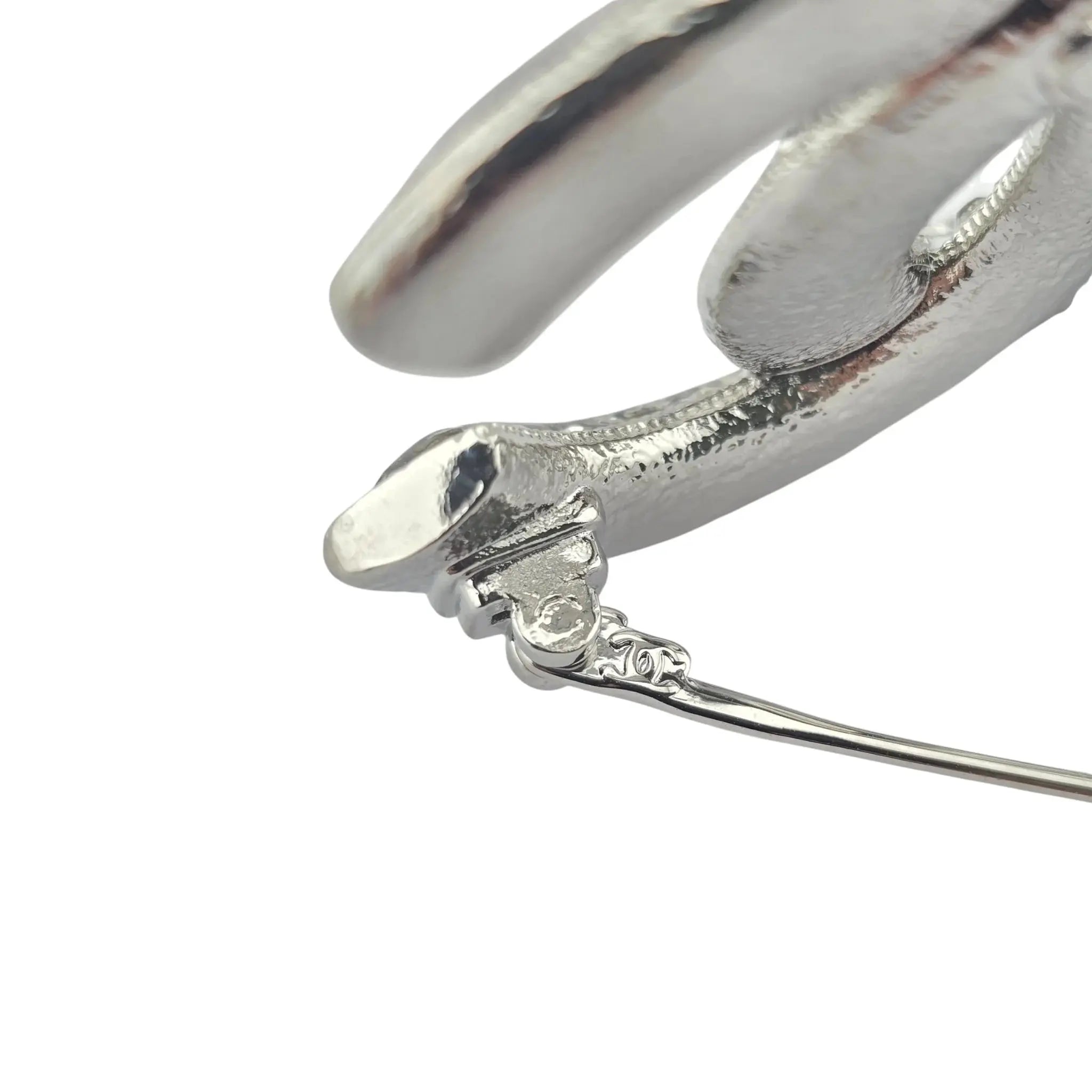 Chanel CC Silver Crystals Enamel Brooch 2025 CHANEL