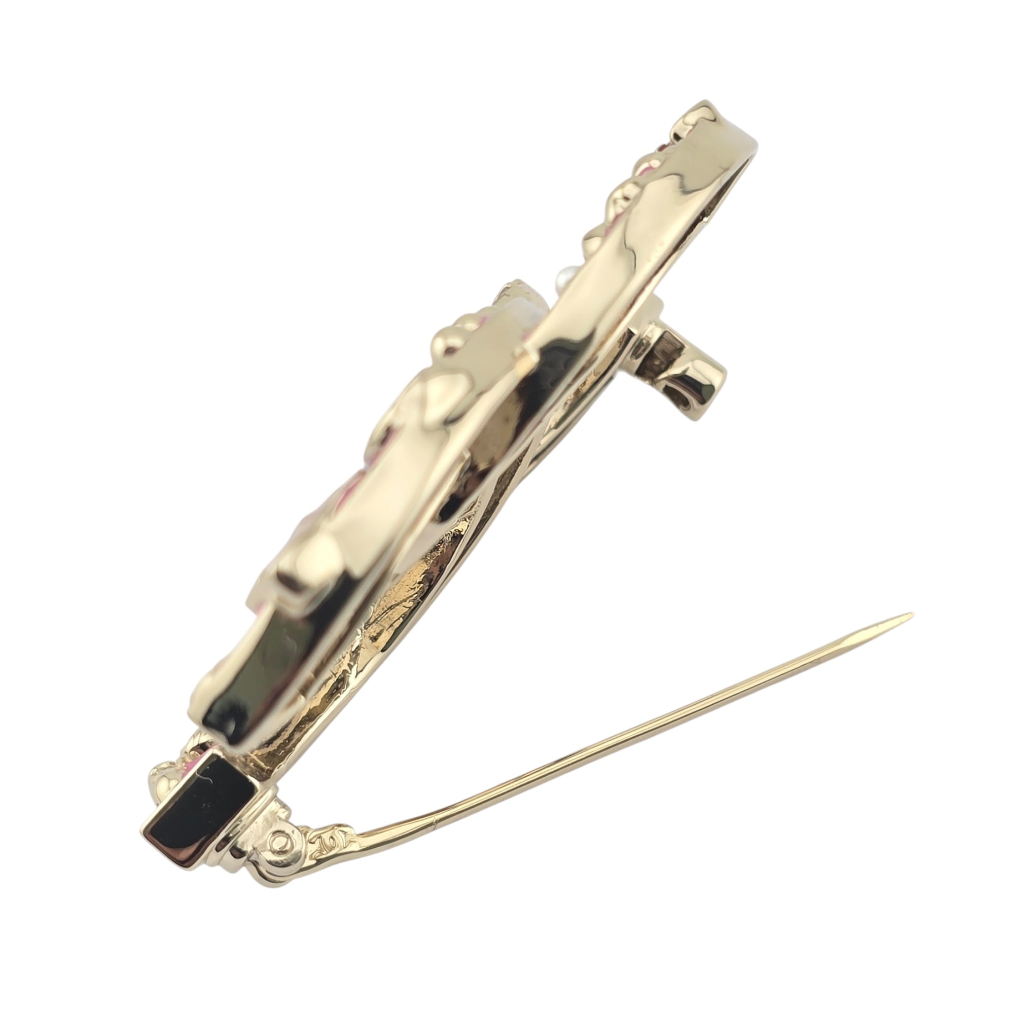 Chanel CC Pink Gold Enamel Brooch 2024 CHANEL