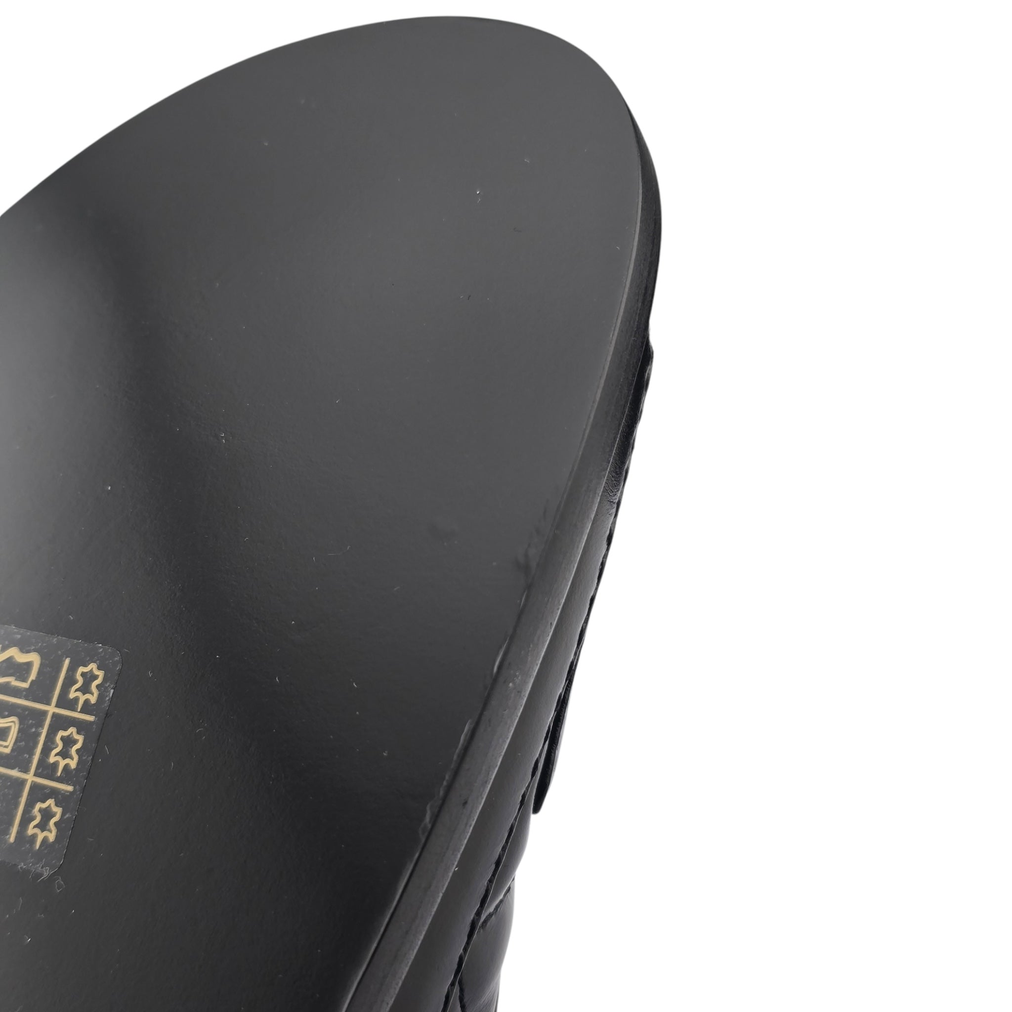 Chanel CC Dad Backless Black Quilt Sandals