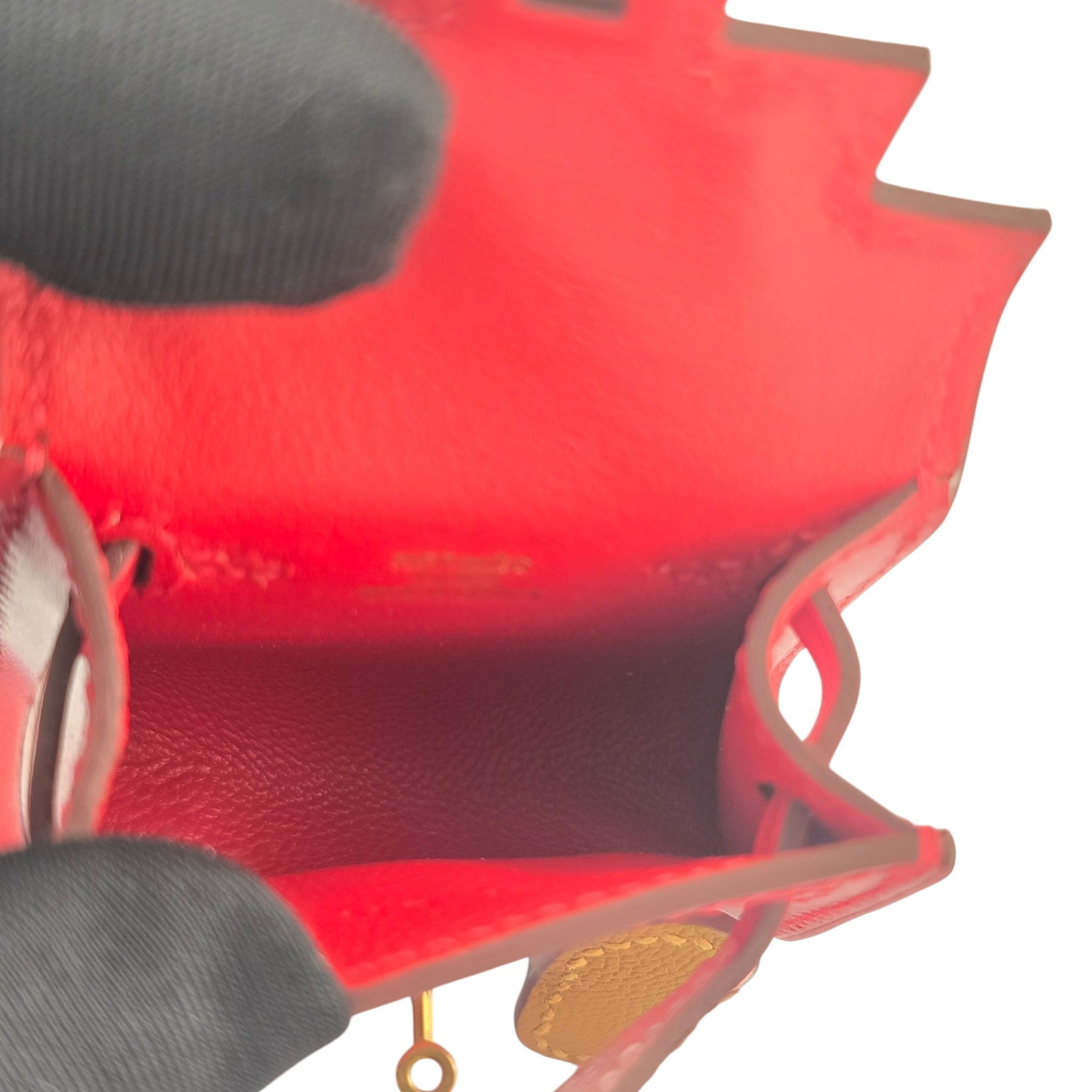 Hermes Quelle Idole Kelly Doll Bag Charm Sanguine