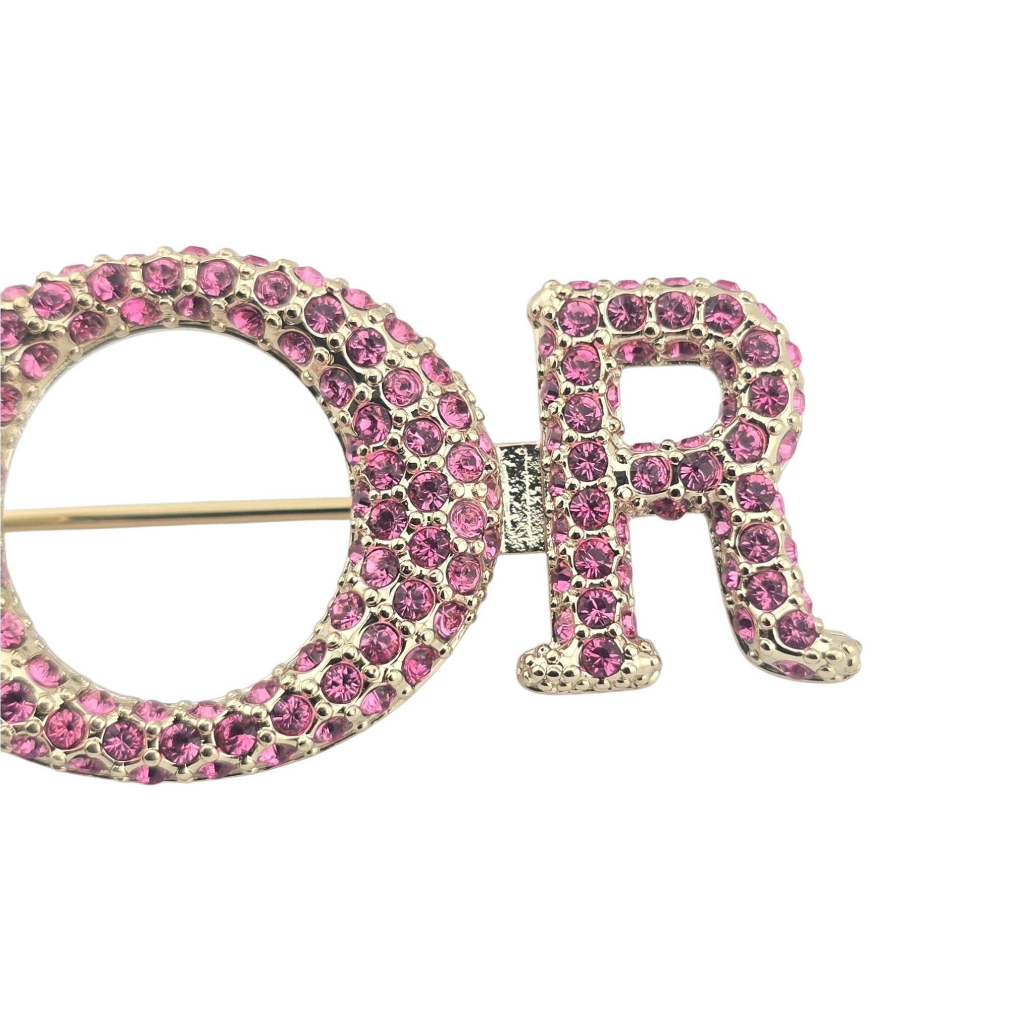 Christian Dior Miss Dior Pink Crystal Brooch 