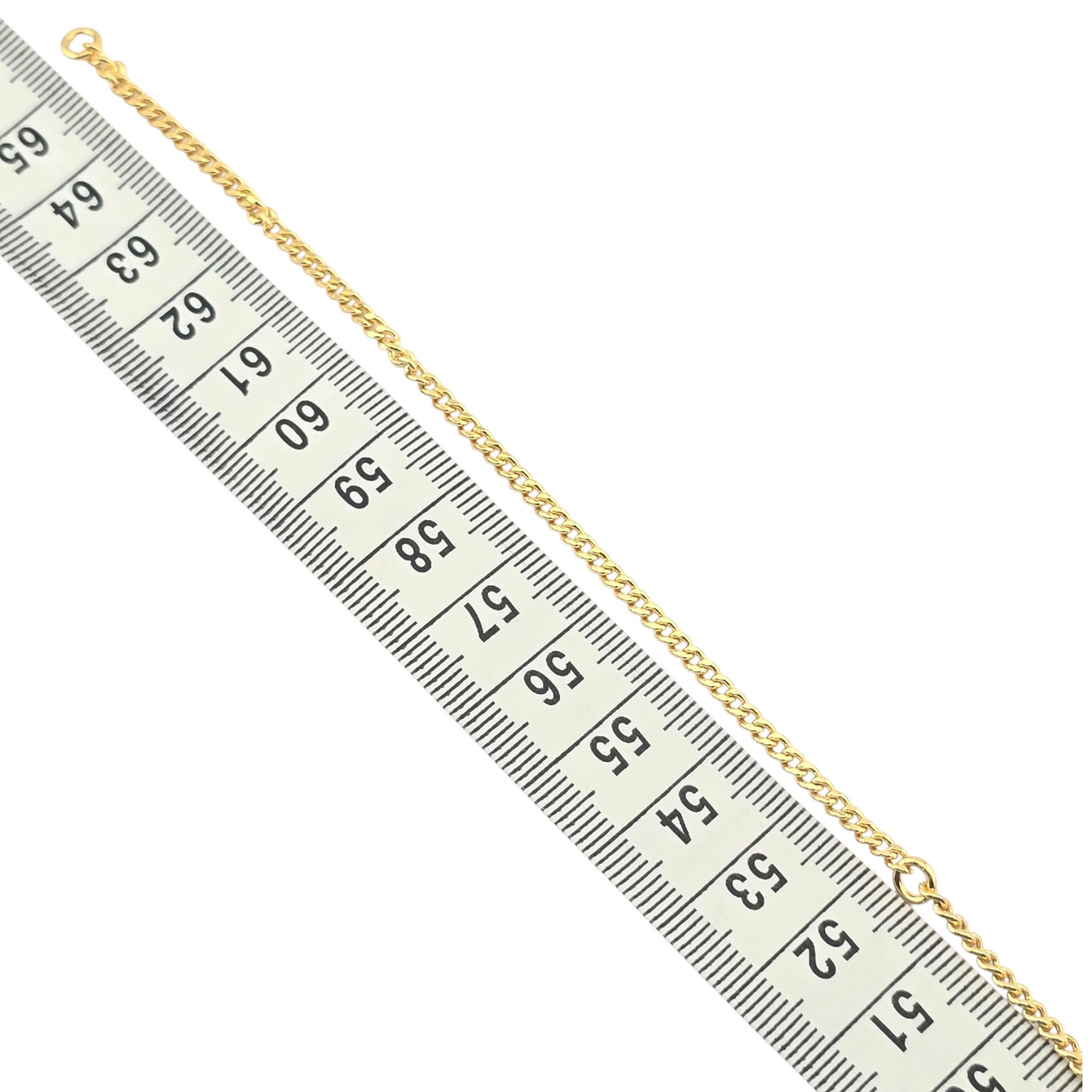 Chanel CC Gold Metal Paris Button Necklace