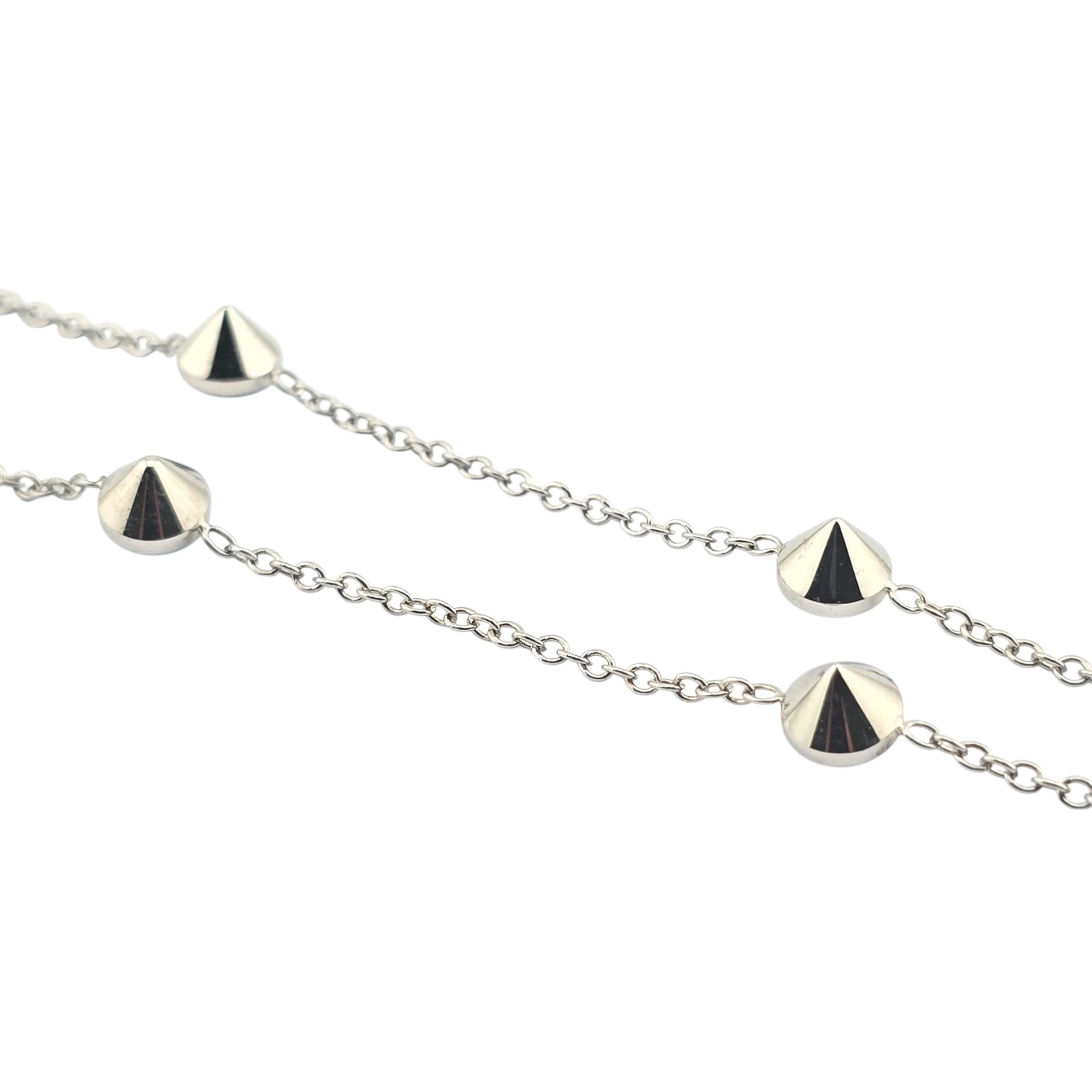 GUCCI GG Marmont Sterling Silver Mother of Pearl Necklace