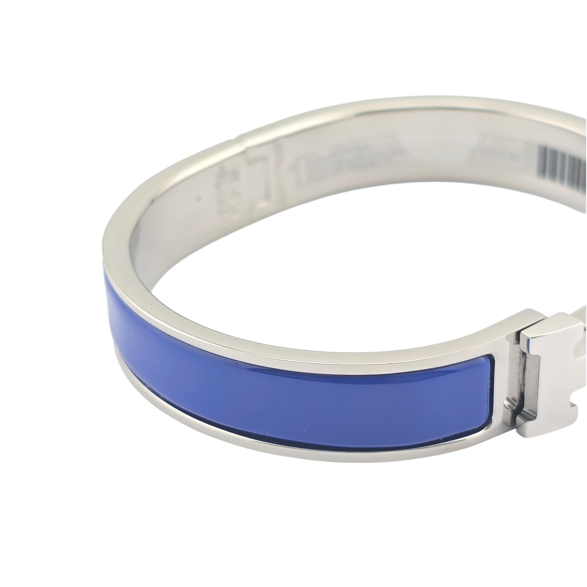 Hermes Clic H Bracelet Royal Blue Palladium GM