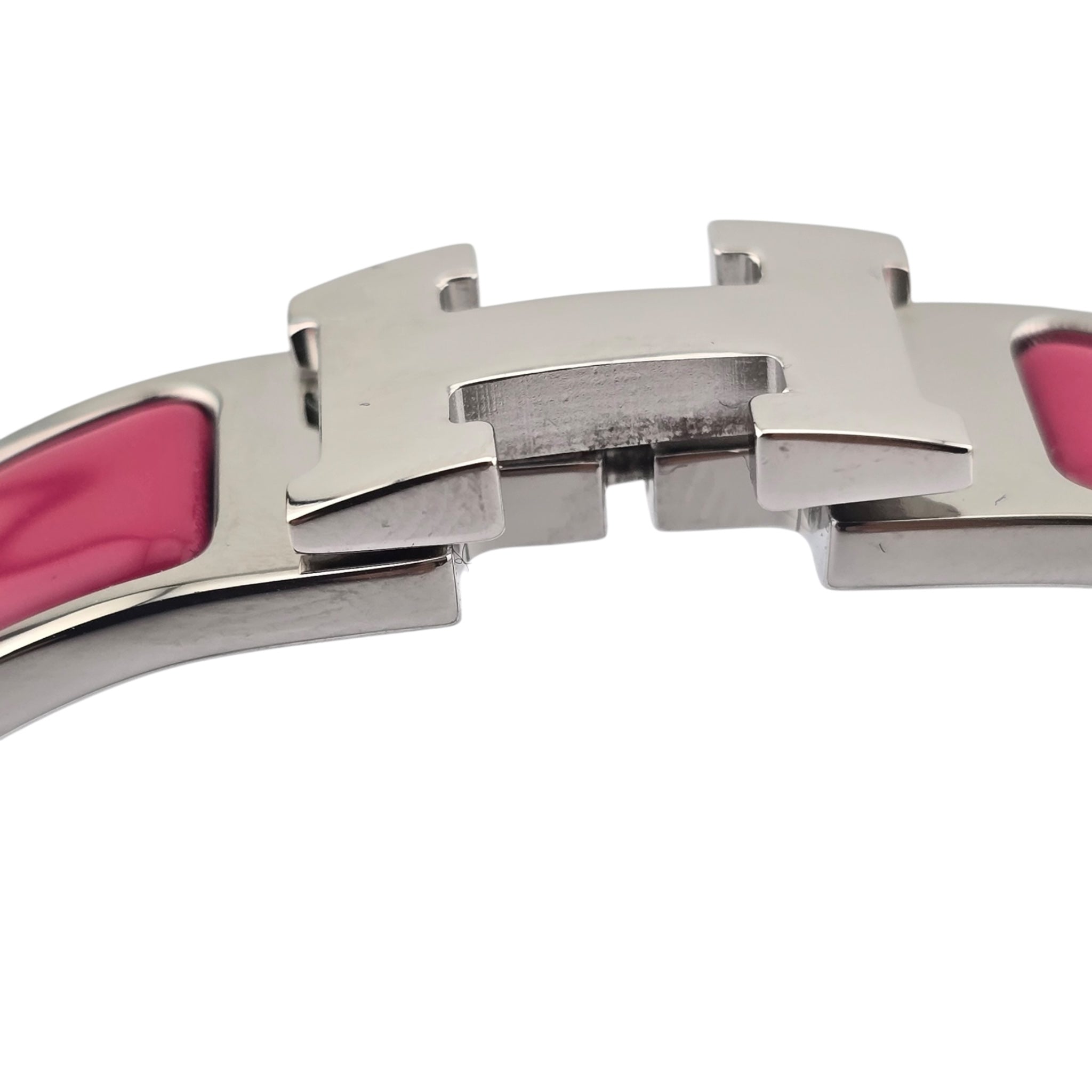 Hermes Clic H Bracelet Pink Palladium GM