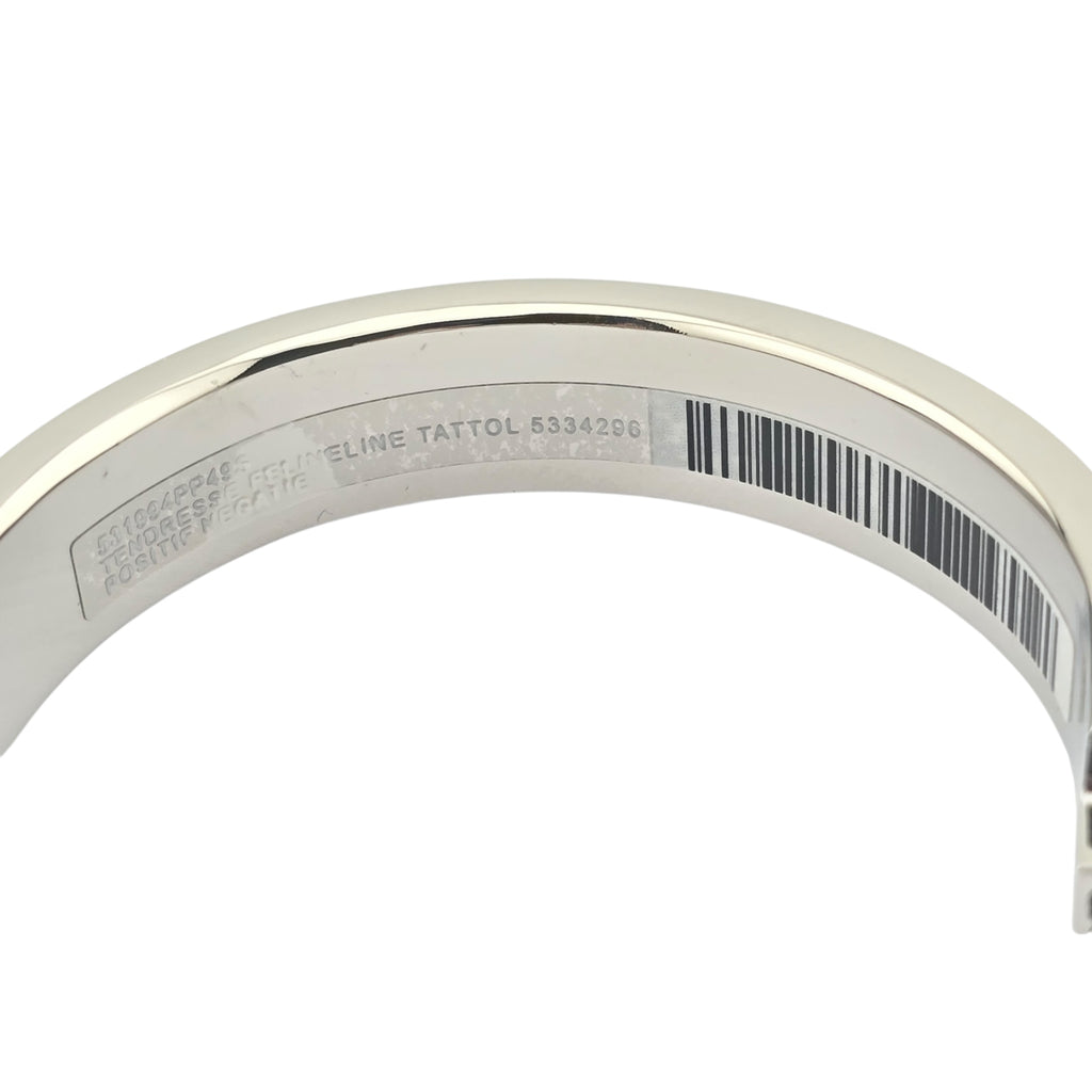Hermes Clic H Bracelet Navy Blue Palladium GM