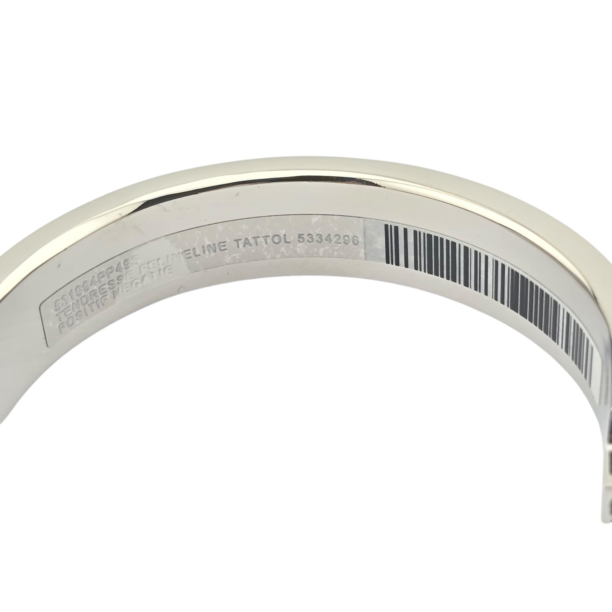 Hermes Clic H Bracelet Navy Blue Palladium GM