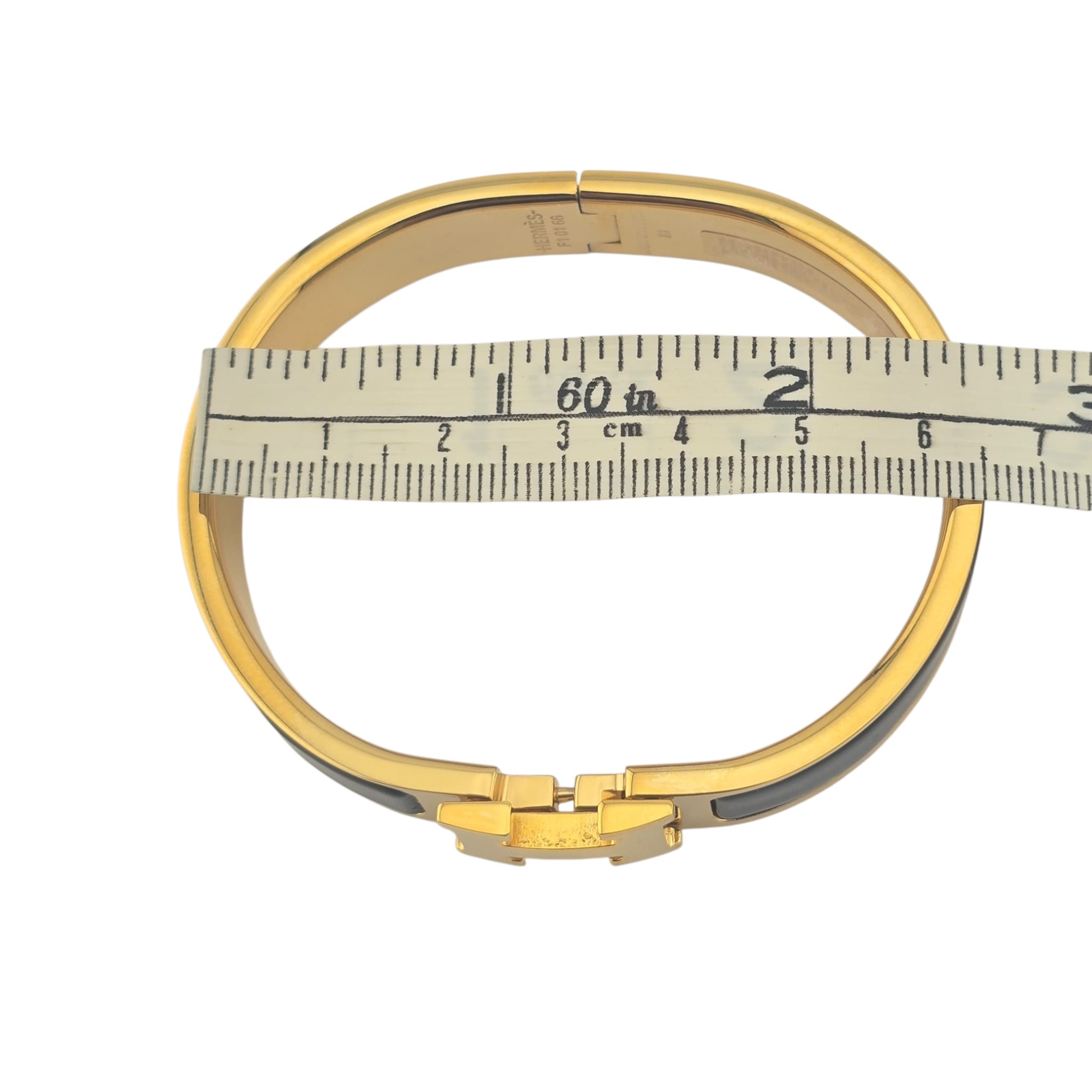 Hermes Clic H Bracelet Black Noir Gold GM