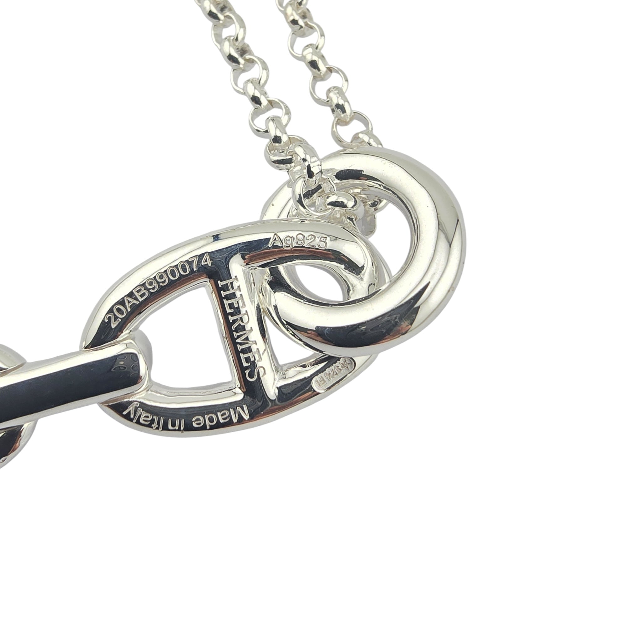 Hermes Chaine d'Ancre Enchainee Pendant Large Model