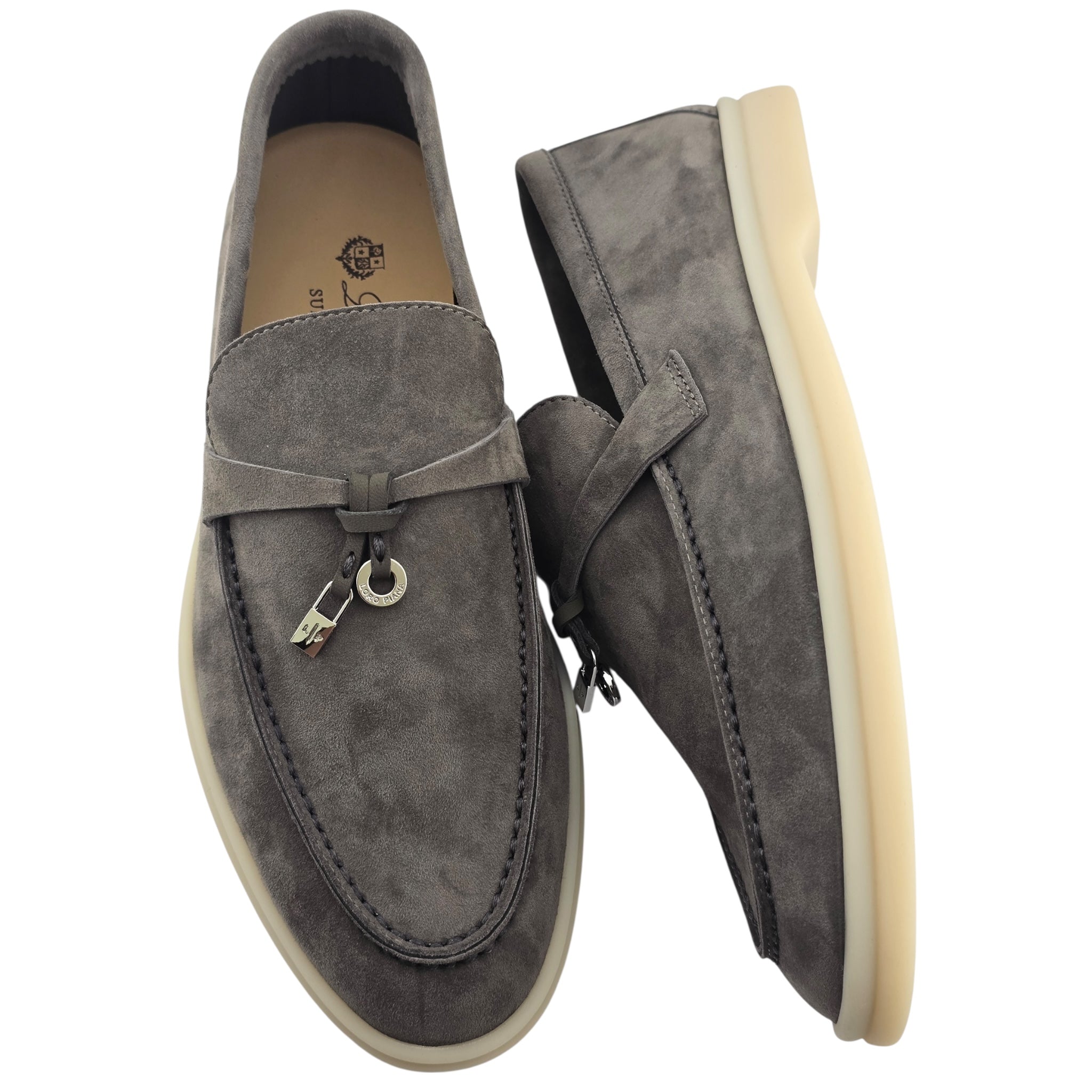 Loro Piana Summer Charms Walk Loafer - Rain Drops - 38