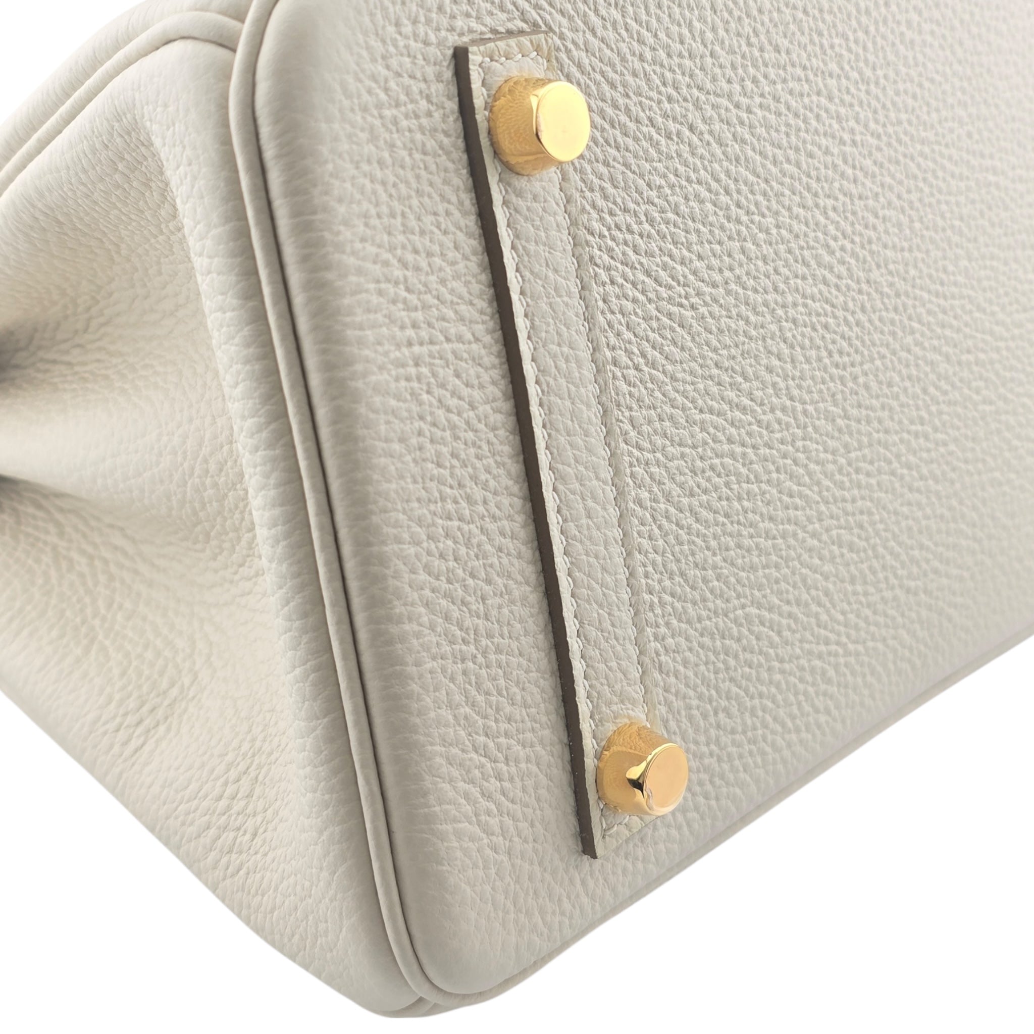 Hermes Birkin 25 Craie Togo GHW Bag