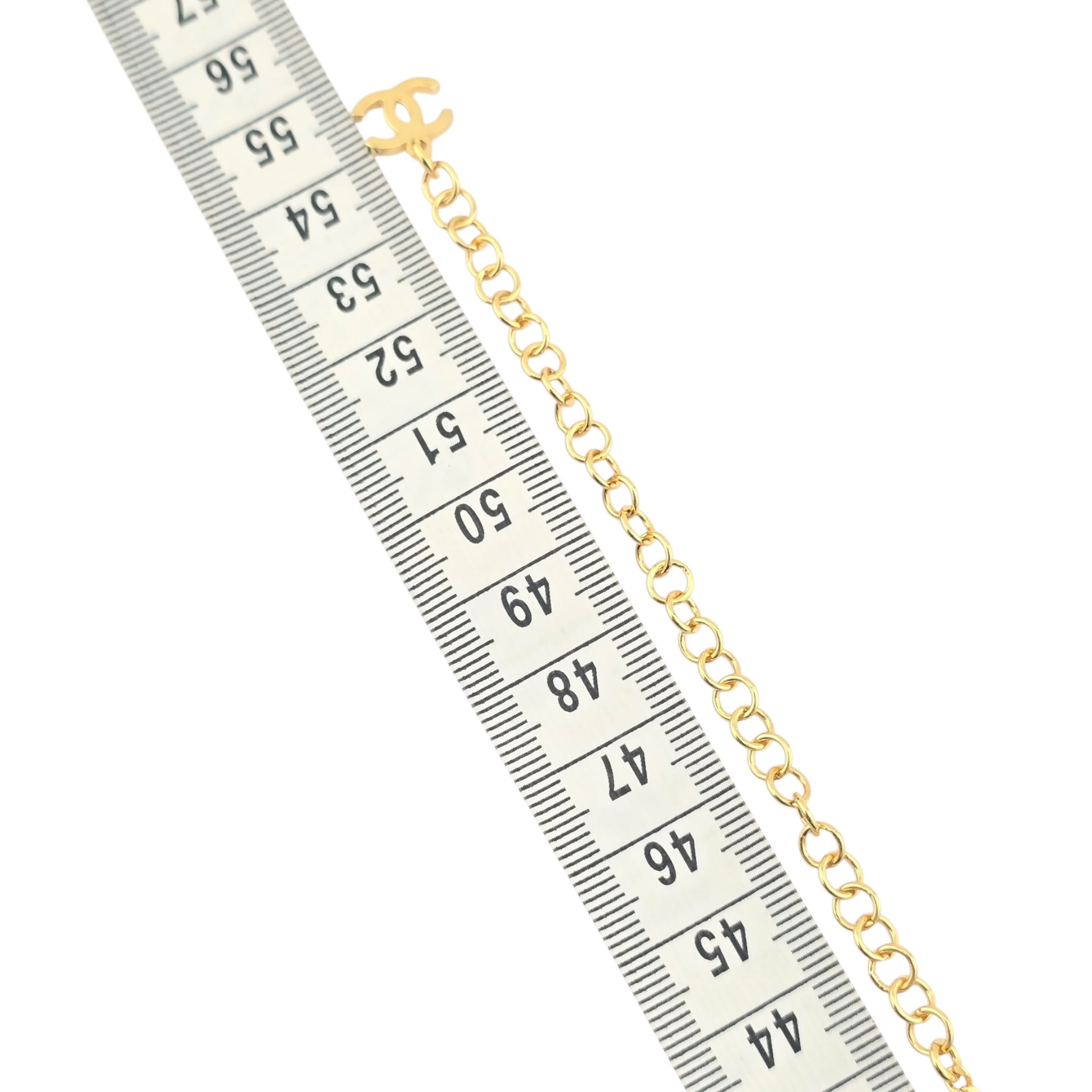 Chanel CC Logo Pendant Gold Necklace