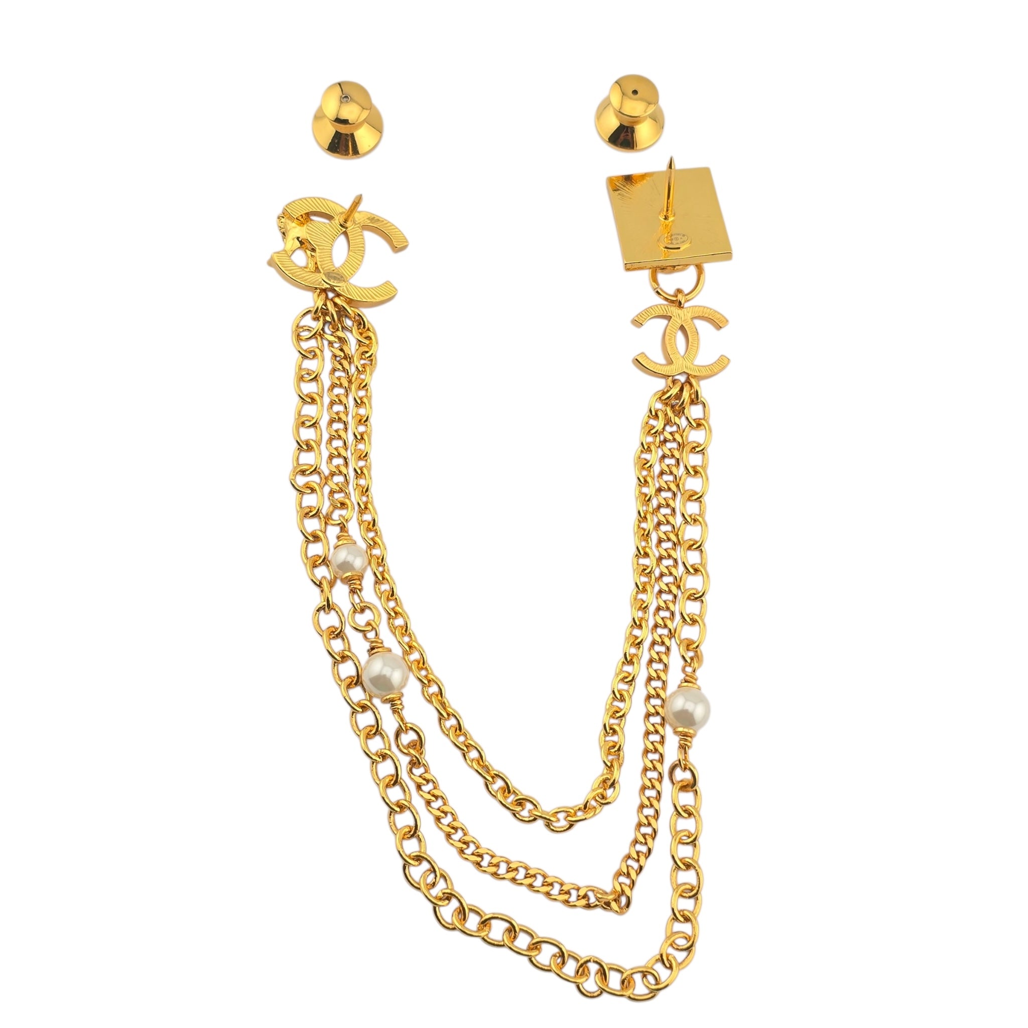 Chanel Gold Lion Chain Brooch 2022 CHANEL