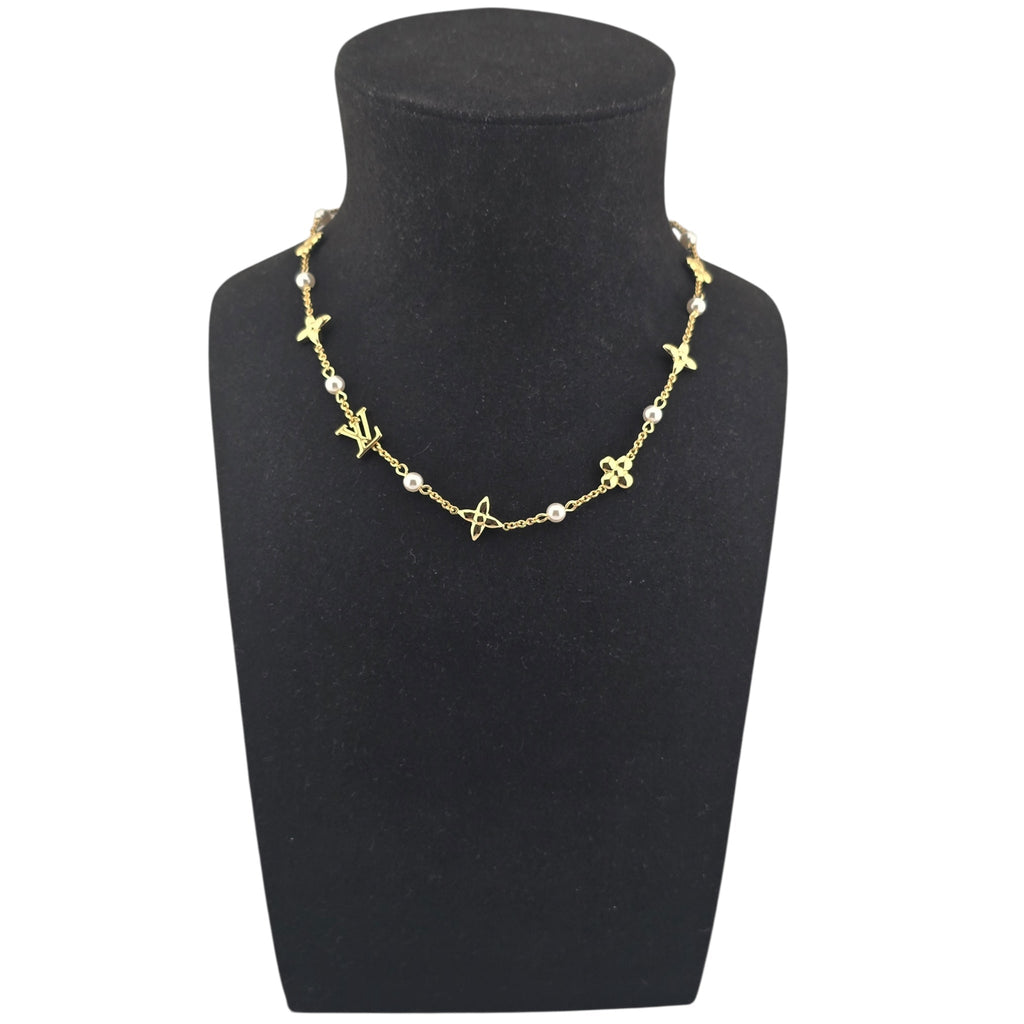 Louis Vuitton LV Louisa Gold Necklace LOUIS VUITTON