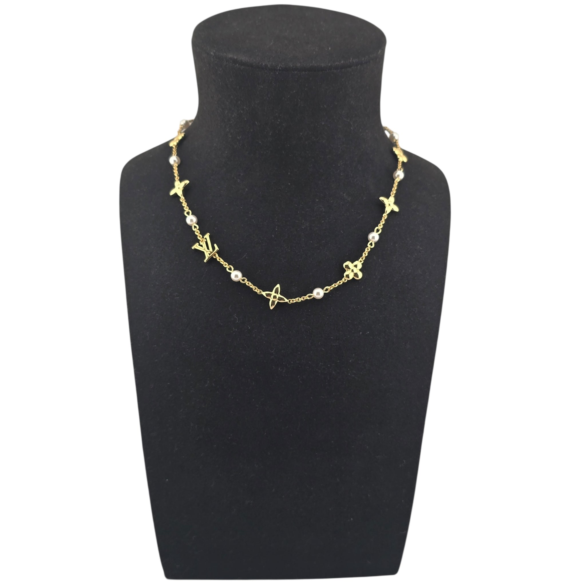 Louis Vuitton LV Louisa Gold Necklace LOUIS VUITTON