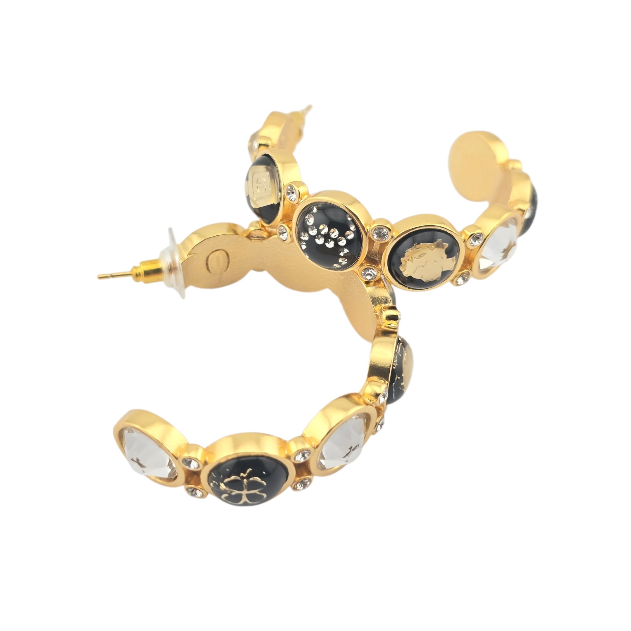 Chanel CC Gold Hoop Earrings 2020 CHANEL